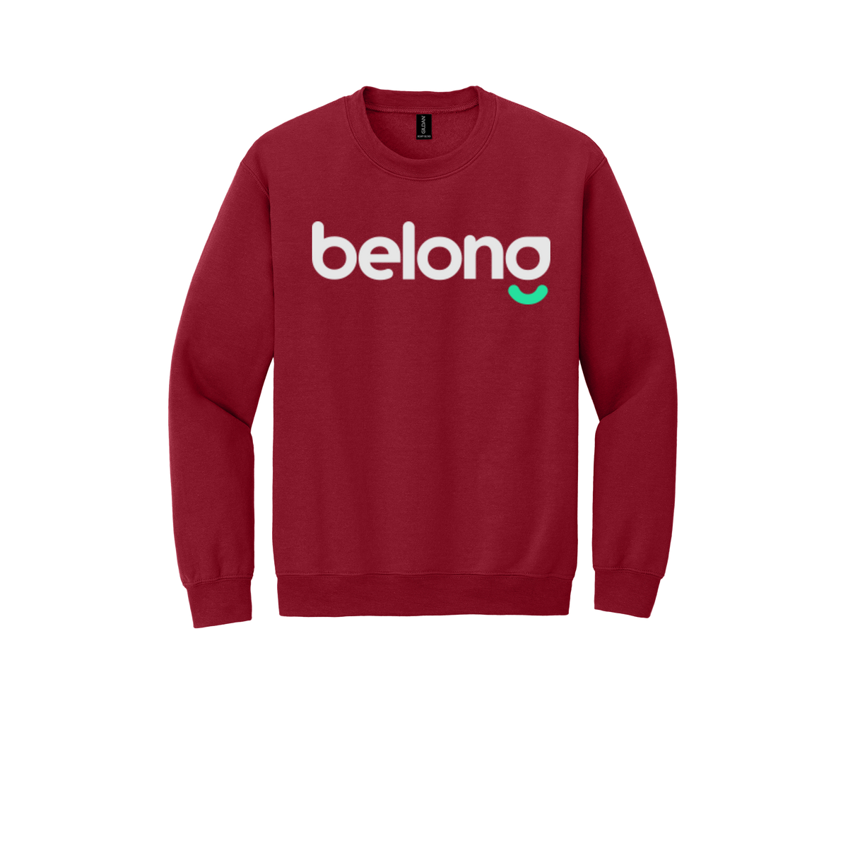 belonghome-comfort-crewneck-dtf-front-18000-cherryred-flat-front