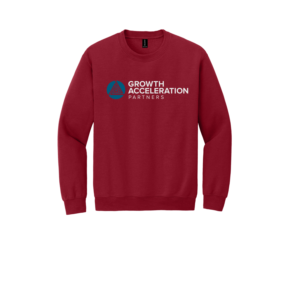 growthaccelerationpartners-comfort-crewneck-dtf-front-18000-cherryred-flat-front