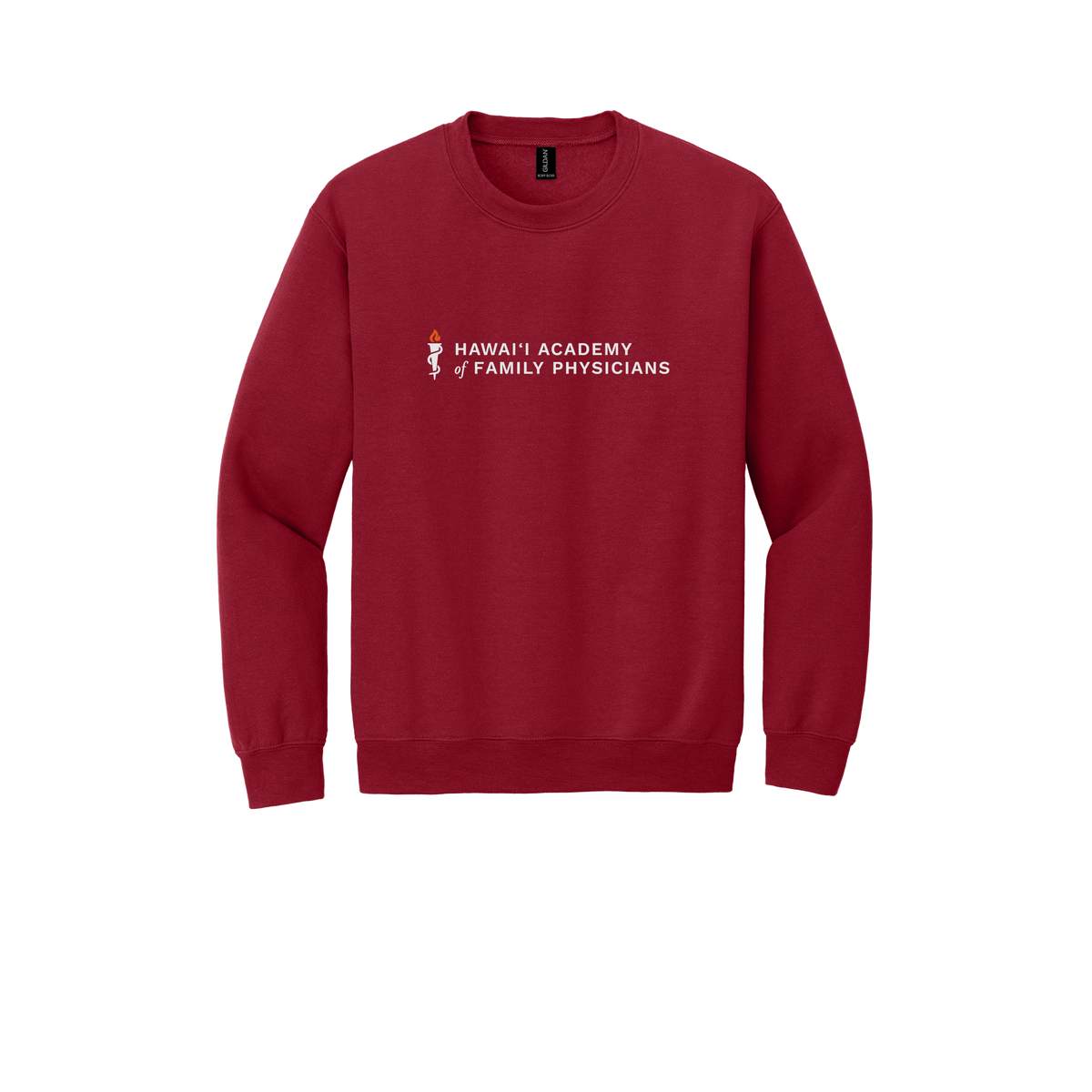 hafp-clinic-comfort-crewneck-dtf-front-18000-cherryred-flat-front