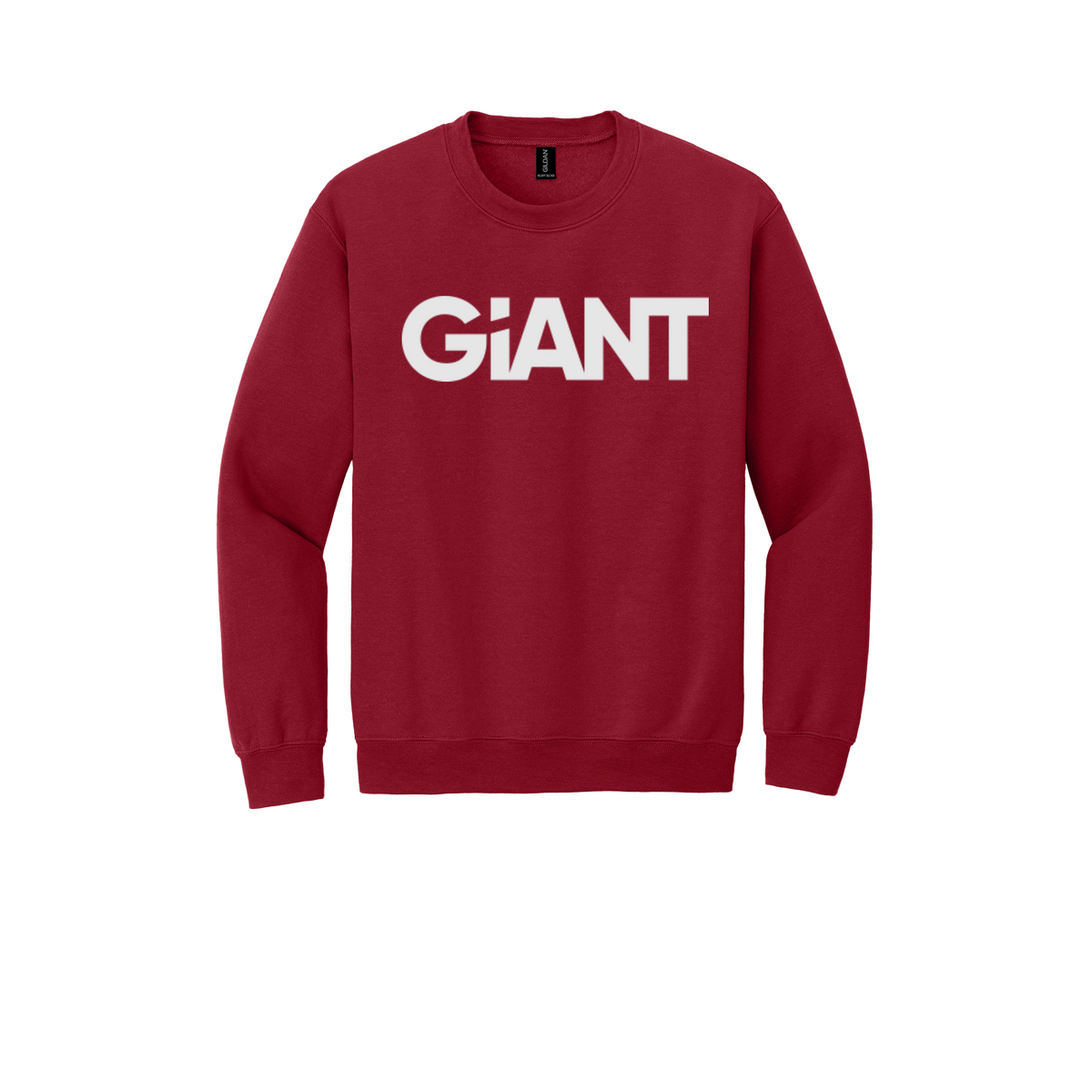 giantworldwide-comfort-crewneck-dtf-front-18000-cherryred-flat-front