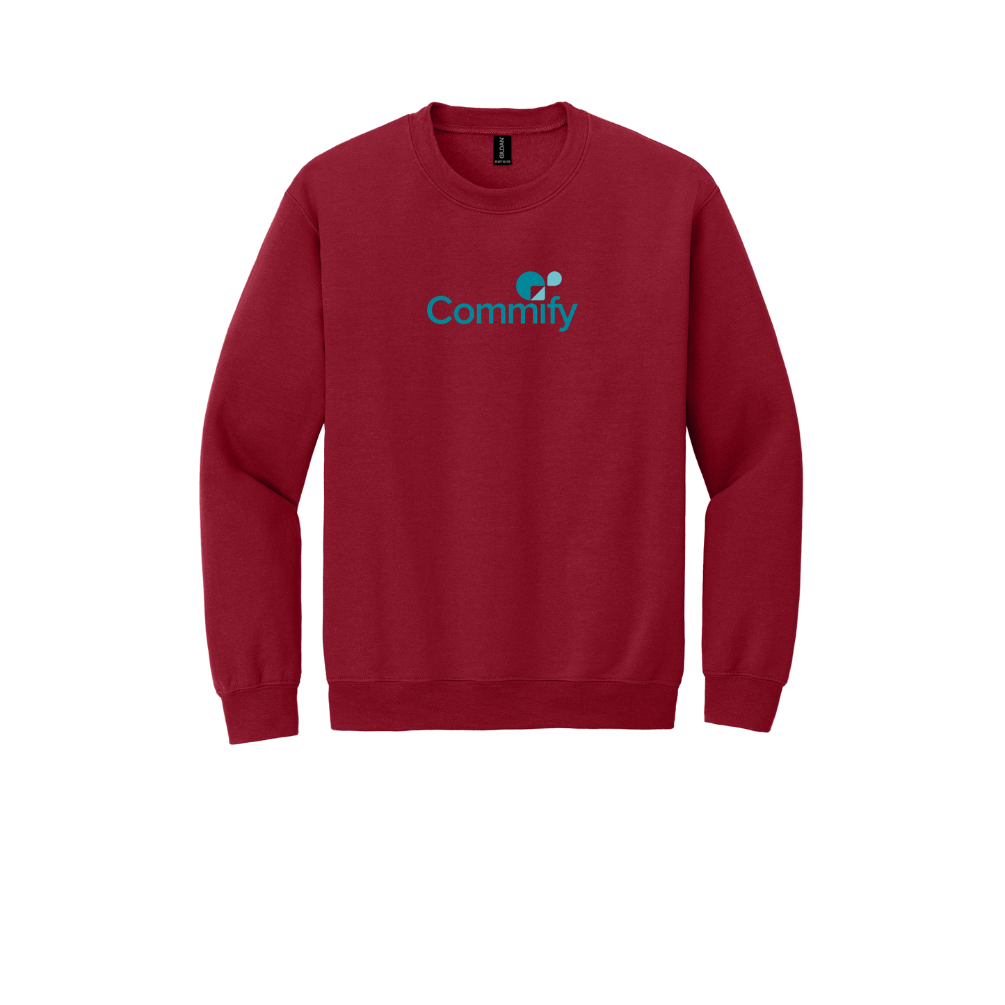 commify-comfort-crewneck-dtf-front-18000-cherryred-flat-front