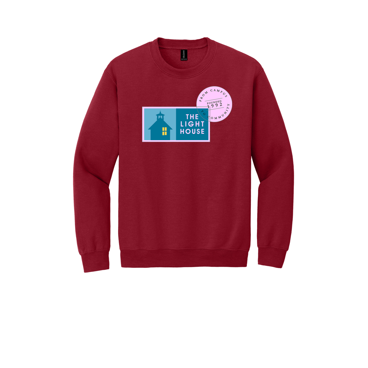 lhcampus-comfort-crewneck-dtf-front-18000-cherryred-flat-front