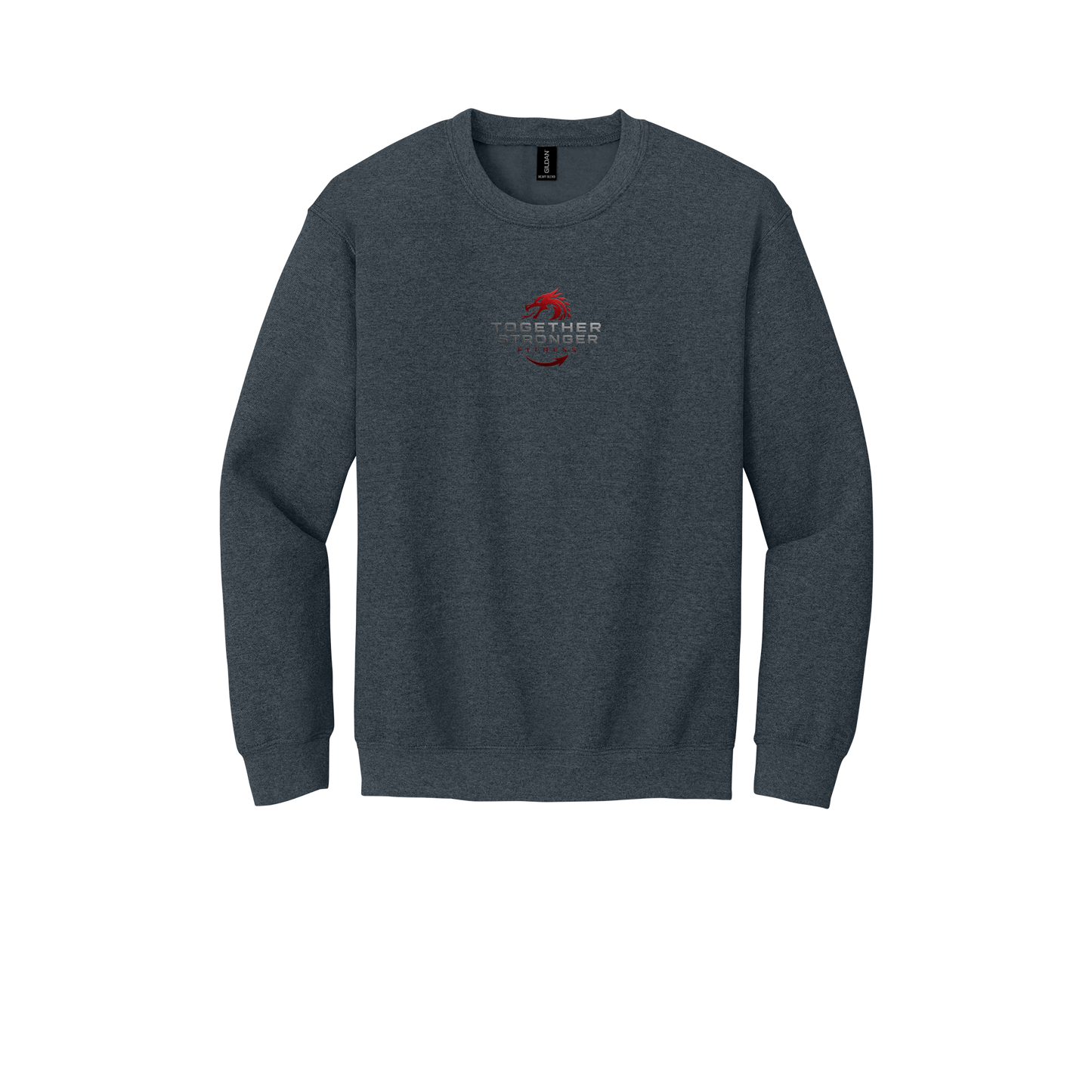togetherstrongerfitness-comfort-crewneck-dtf-front-18000-darkheather-flat-front