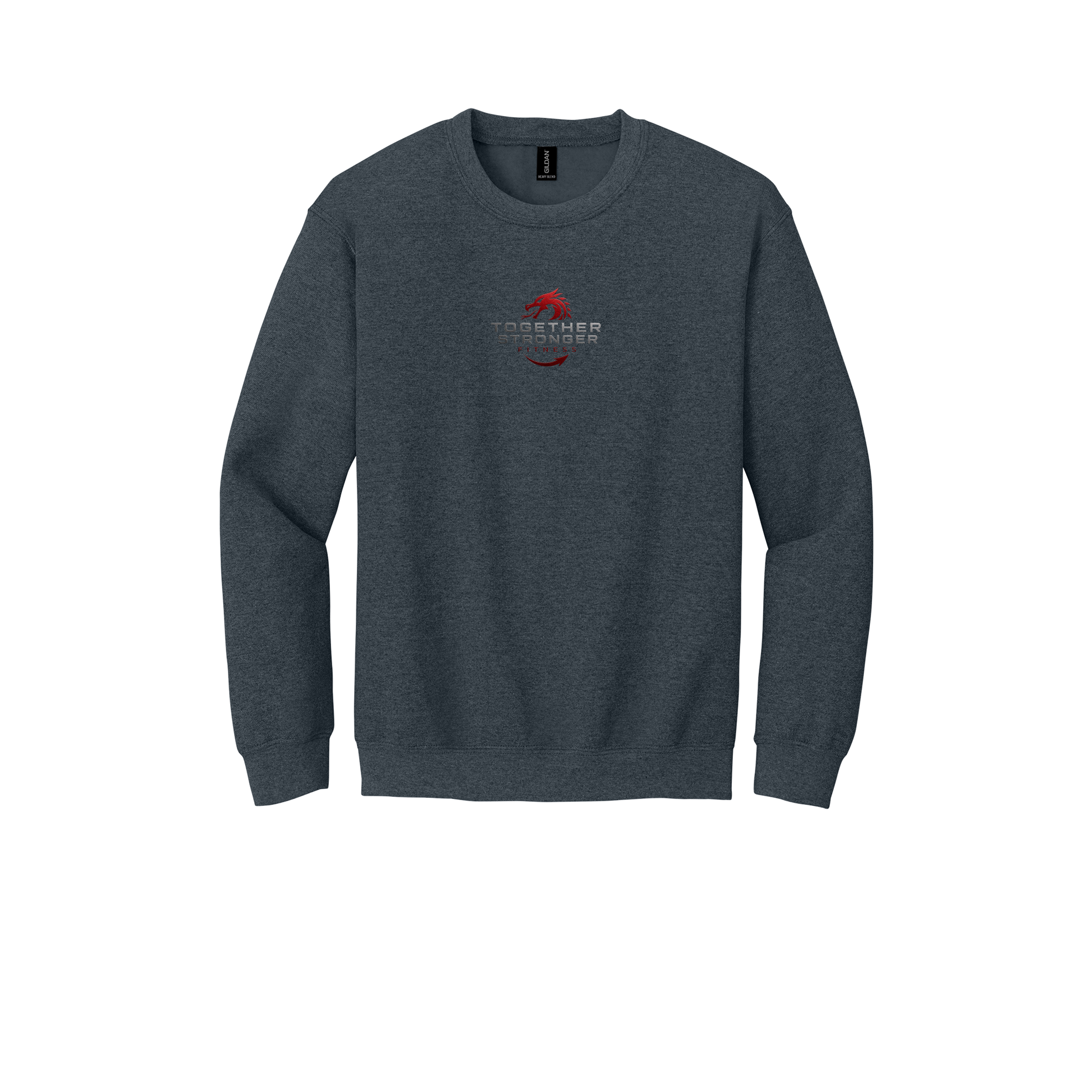 togetherstrongerfitness-comfort-crewneck-dtf-front-18000-darkheather-flat-front