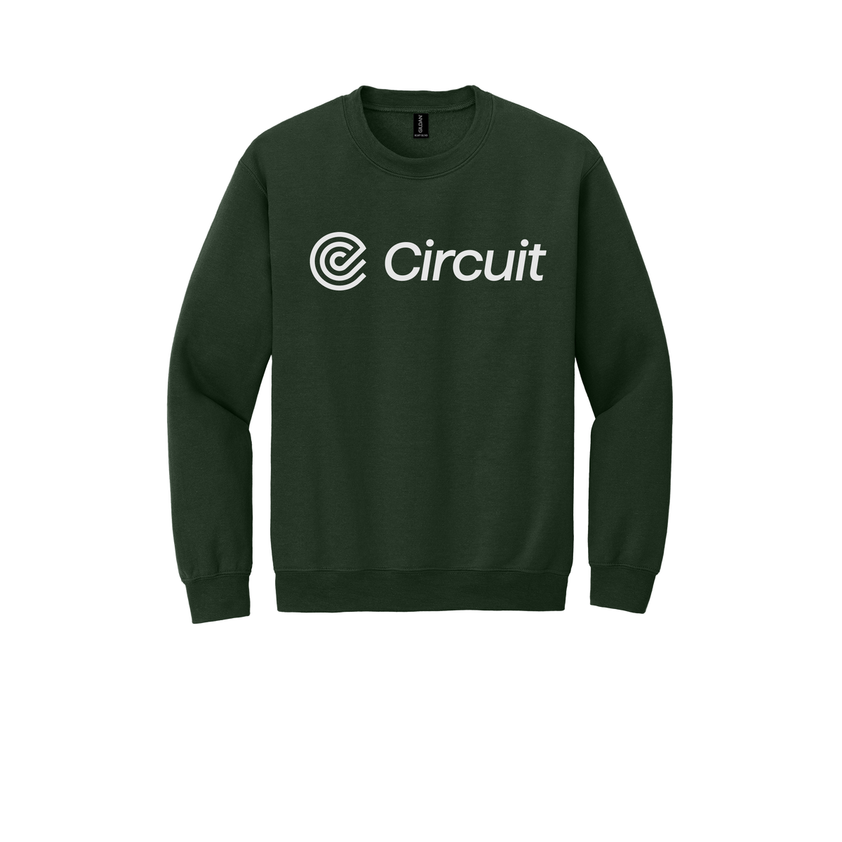ridecircuit-comfort-crewneck-dtf-front-18000-forestgreen-flat-front