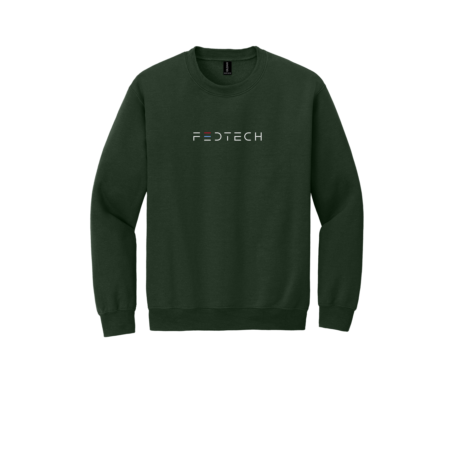fedtech-comfort-crewneck-dtf-front-18000-forestgreen-flat-front
