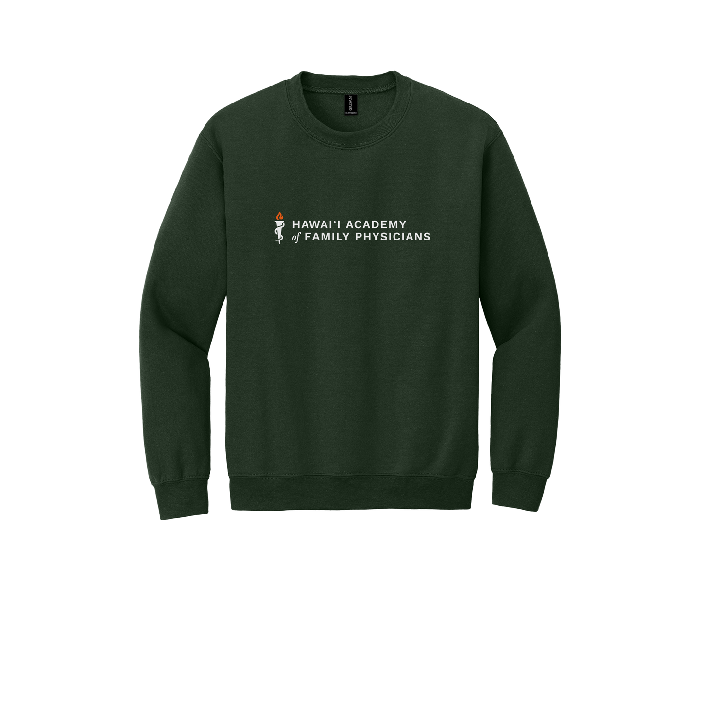 hafp-clinic-comfort-crewneck-dtf-front-18000-forestgreen-flat-front