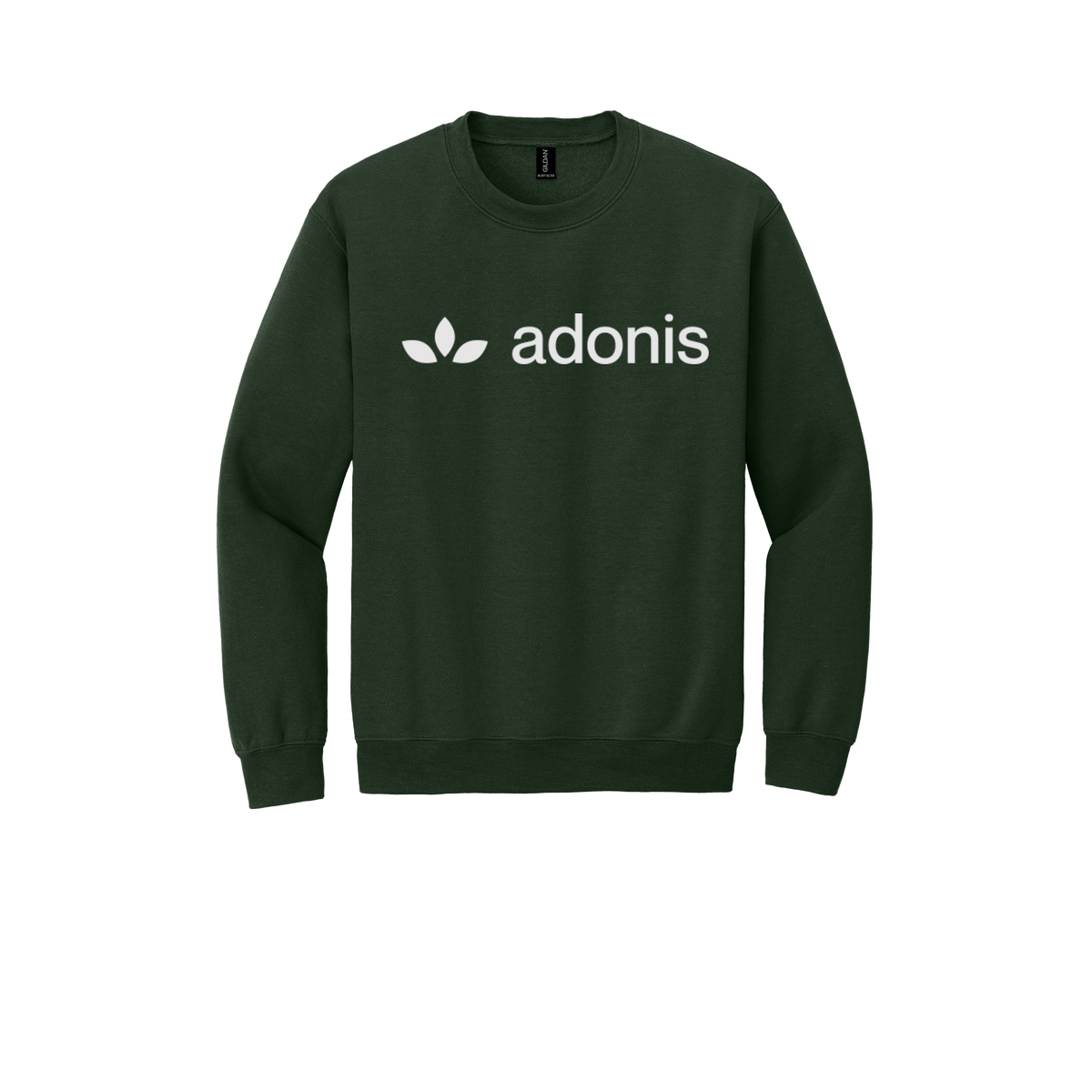 adonis-comfort-crewneck-dtf-front-18000-forestgreen-flat-front