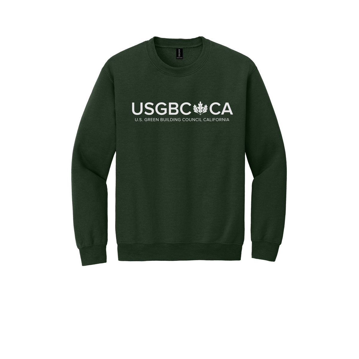 usgbc-ca-comfort-crewneck-dtf-front-18000-forestgreen-flat-front
