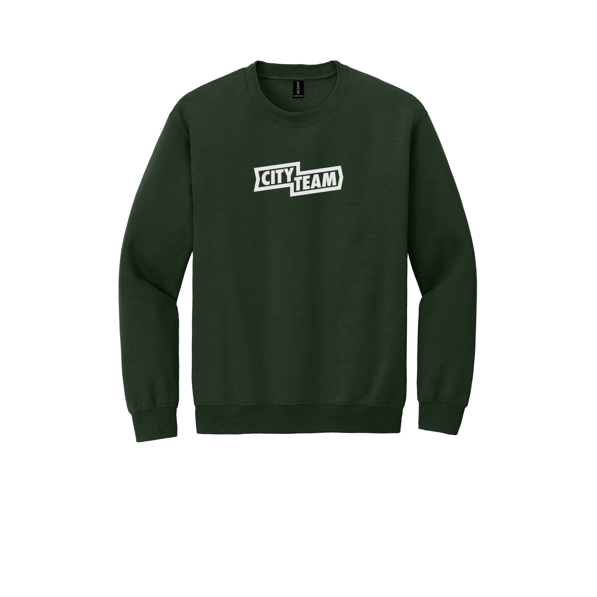 cityteam-comfort-crewneck-dtf-front-18000-forestgreen-flat-front