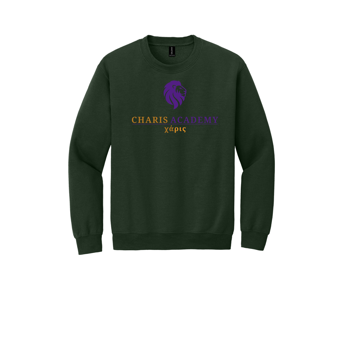 cahazleton-comfort-crewneck-dtf-front-18000-forestgreen-flat-front