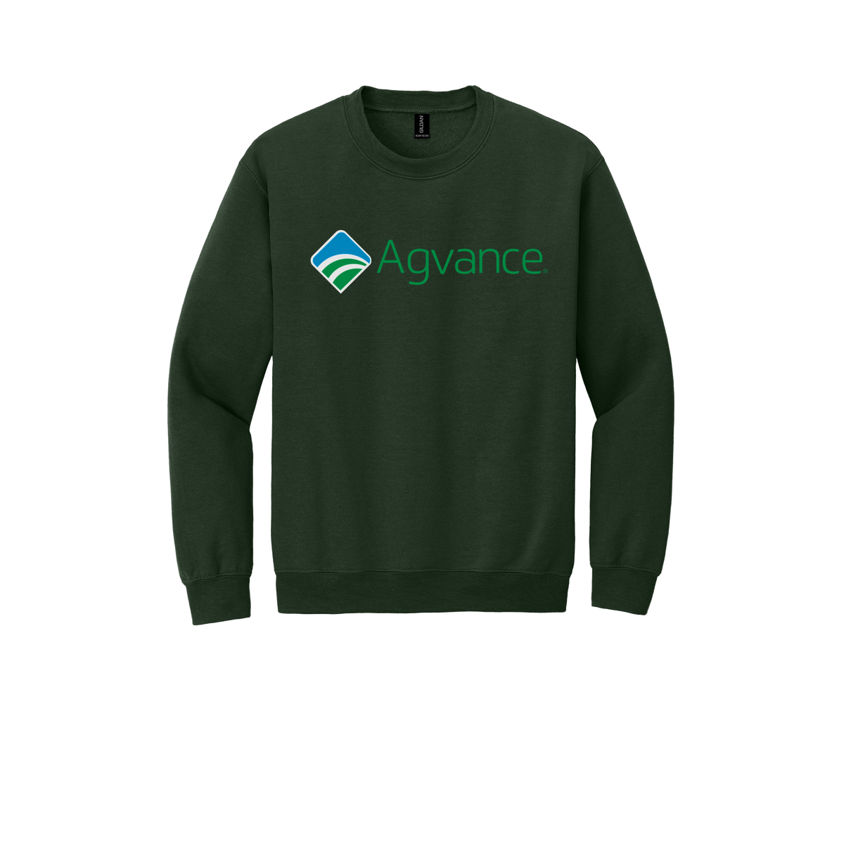 agvance-comfort-crewneck-dtf-front-18000-forestgreen-flat-front
