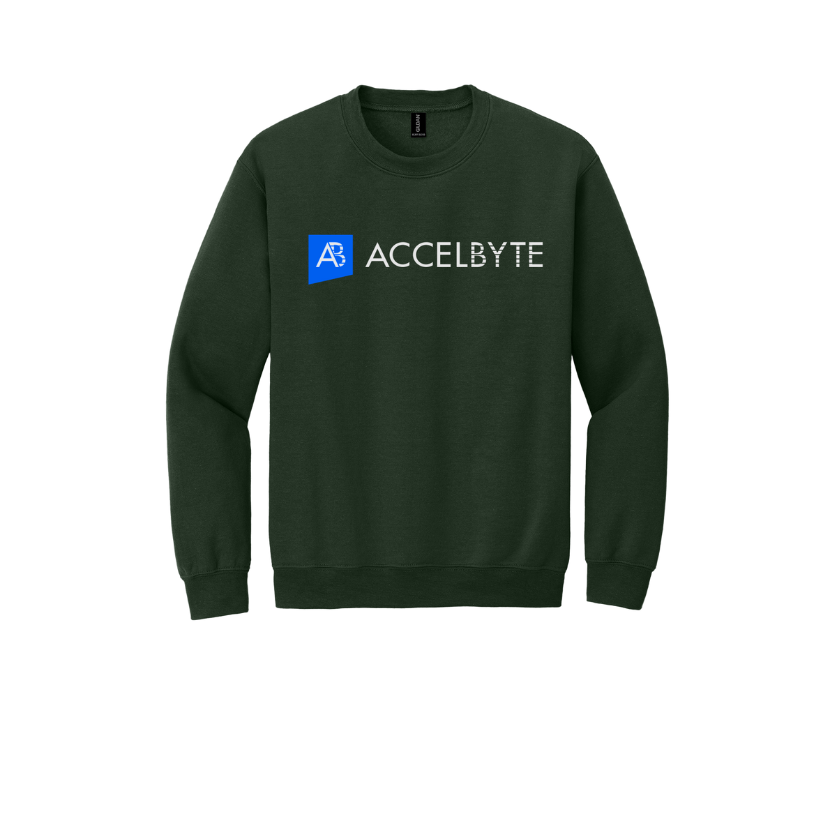 accelbyte-comfort-crewneck-dtf-front-18000-forestgreen-flat-front
