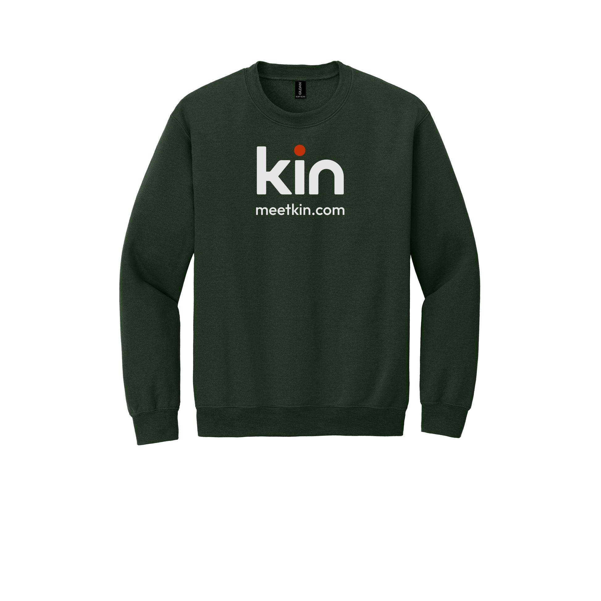 kin-comfort-crewneck-dtf-front-18000-forestgreen-flat-front