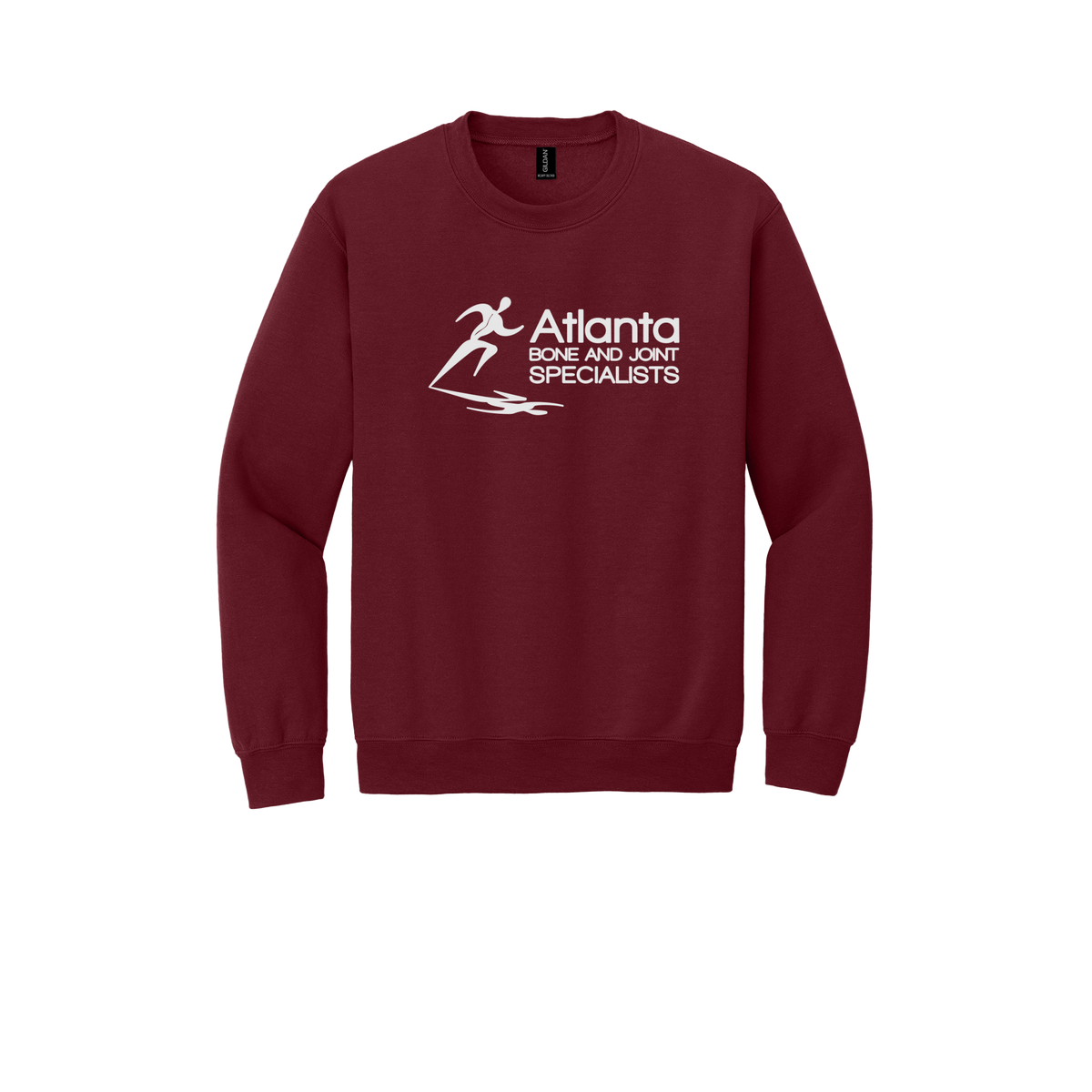 atlantaboneandjoint-clinic-comfort-crewneck-dtf-front-18000-garnet-flat-front