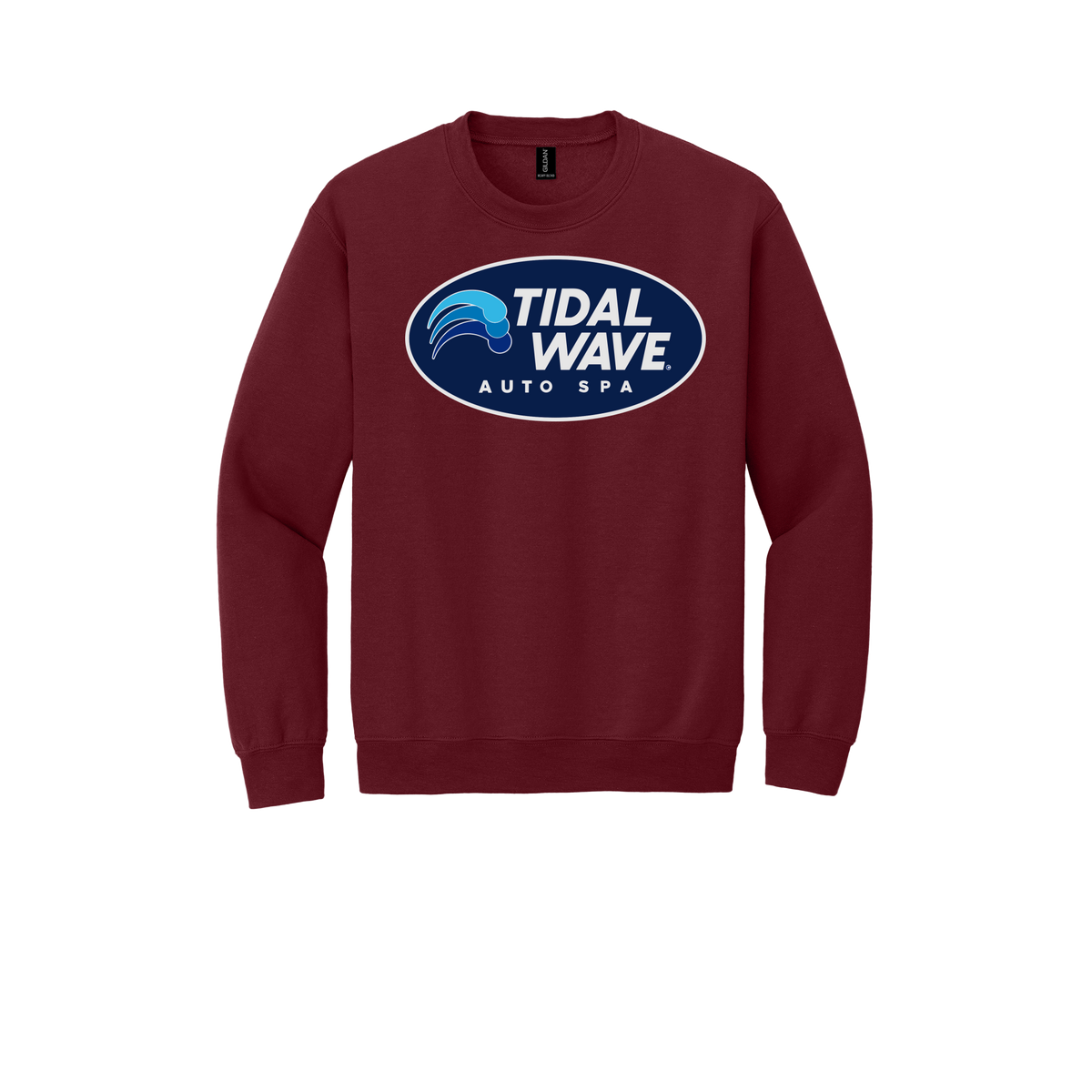 tidalwaveautospa-comfort-crewneck-dtf-front-18000-garnet-flat-front