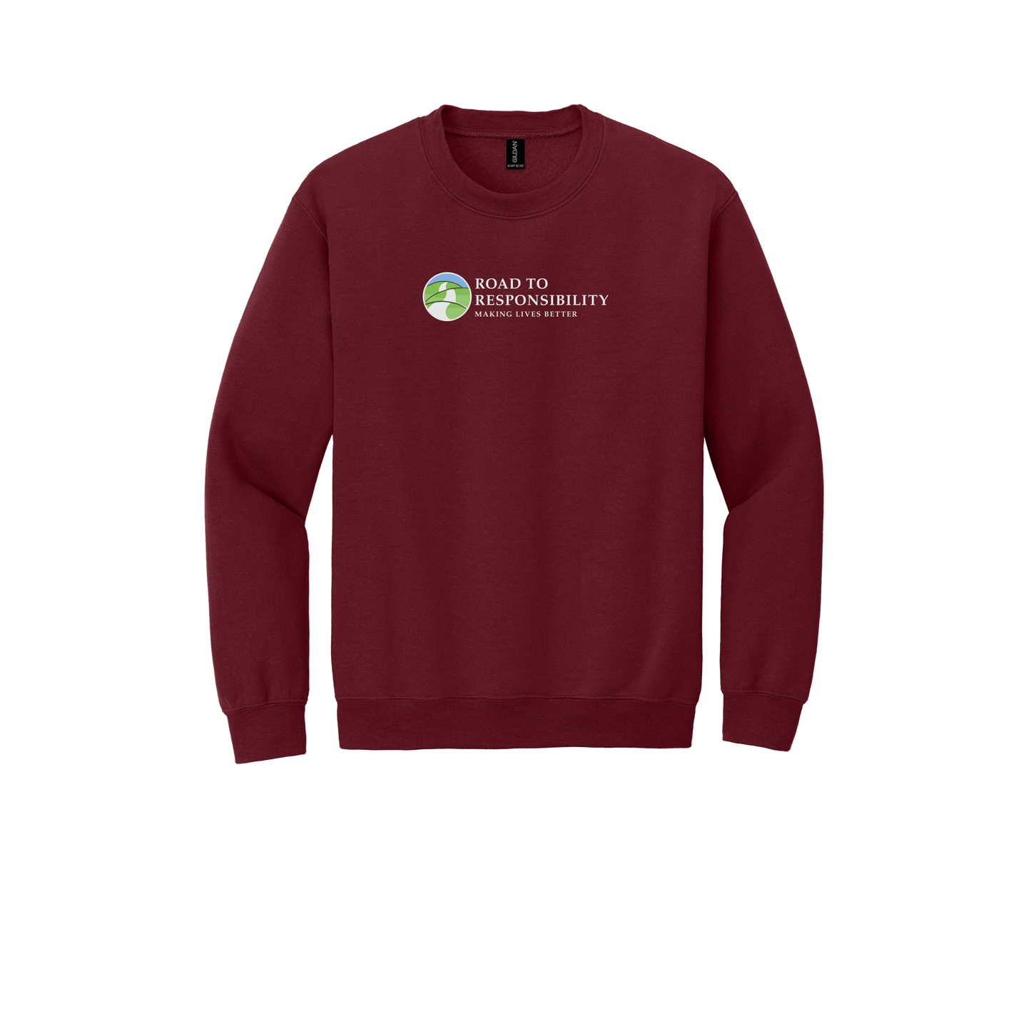 roadtoresponsibility-comfort-crewneck-dtf-front-18000-garnet-flat-front