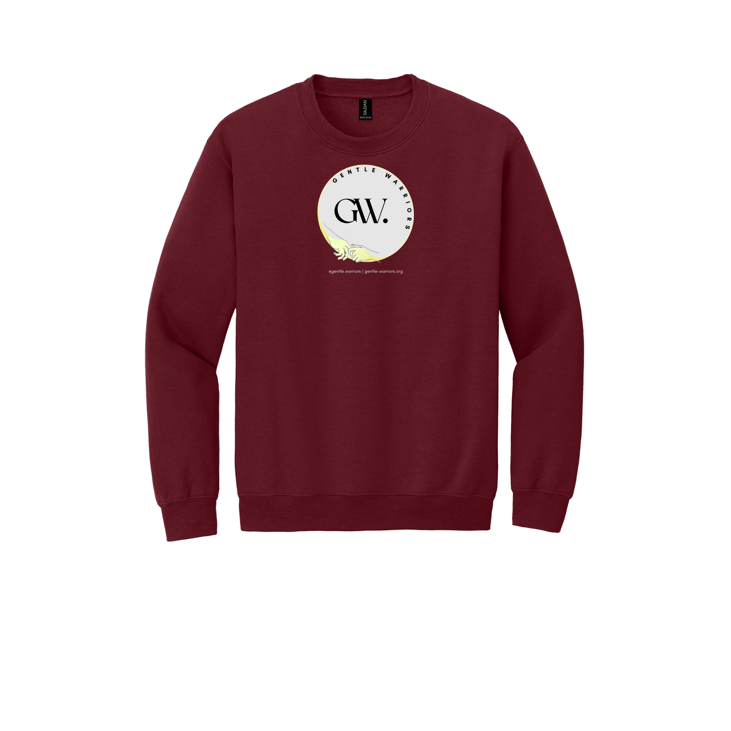 gentle-warriors-comfort-crewneck-dtf-front-18000-garnet-flat-front