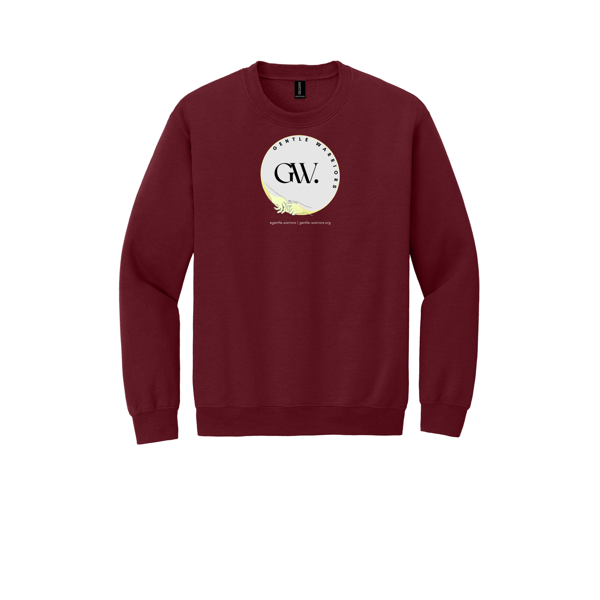 gentle-warriors-comfort-crewneck-dtf-front-18000-garnet-flat-front
