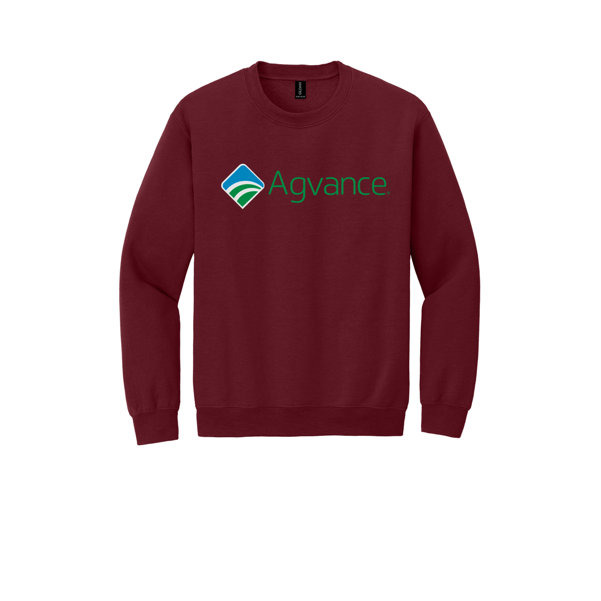 agvance-comfort-crewneck-dtf-front-18000-garnet-flat-front