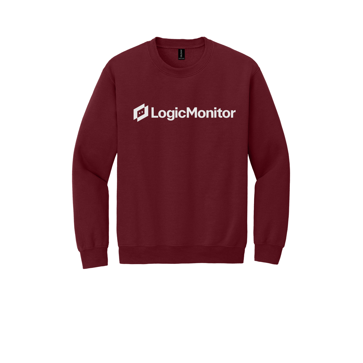 logicmonitor-comfort-crewneck-dtf-front-18000-garnet-flat-front