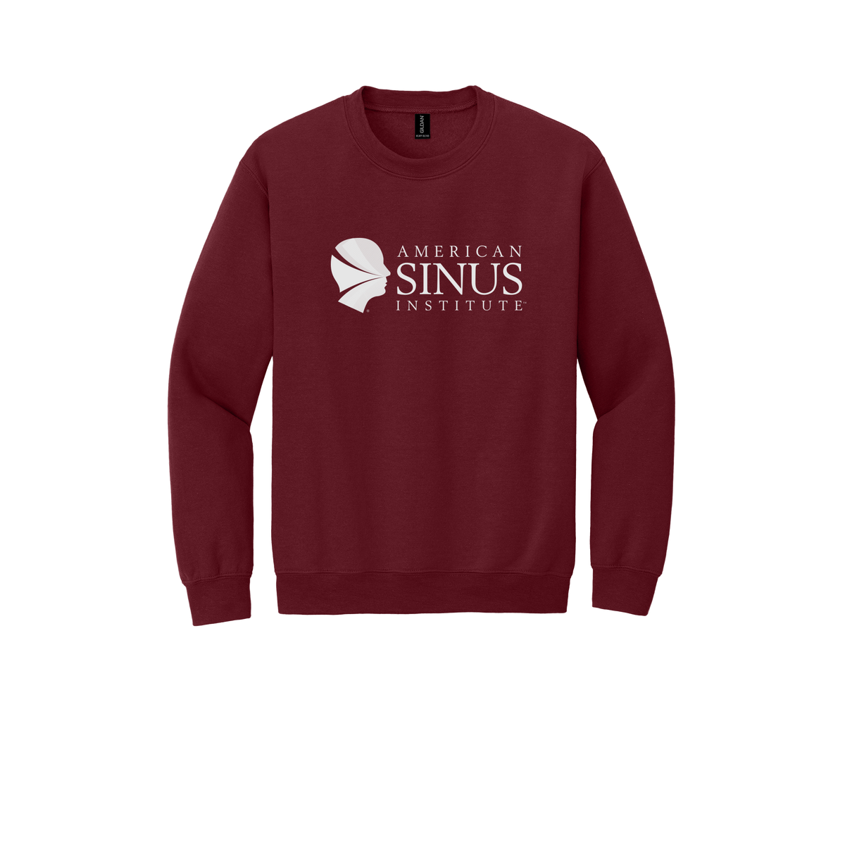 americansinus-clinic-comfort-crewneck-dtf-front-18000-garnet-flat-front