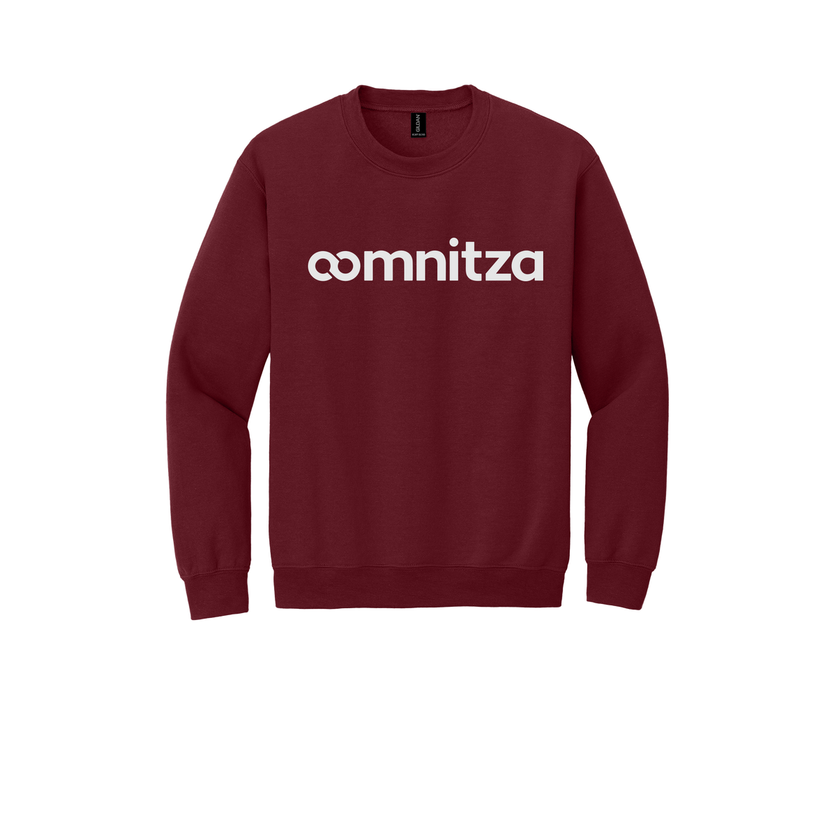 oomnitza-comfort-crewneck-dtf-front-18000-garnet-flat-front