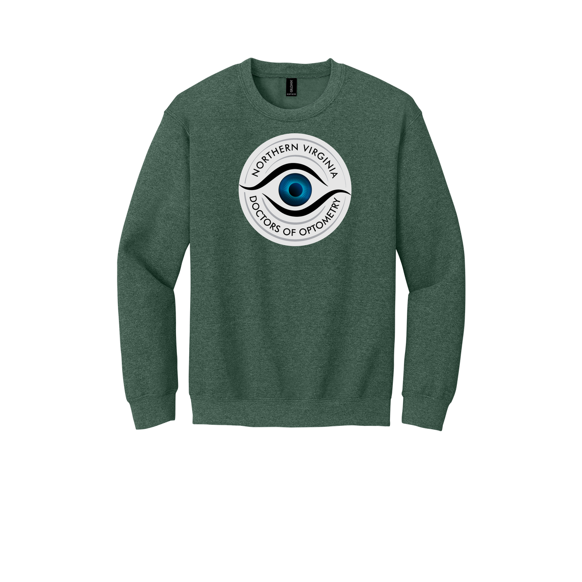 novaeyedocs-clinic-comfort-crewneck-dtf-front-18000-heathersportdarkgreen-flat-front