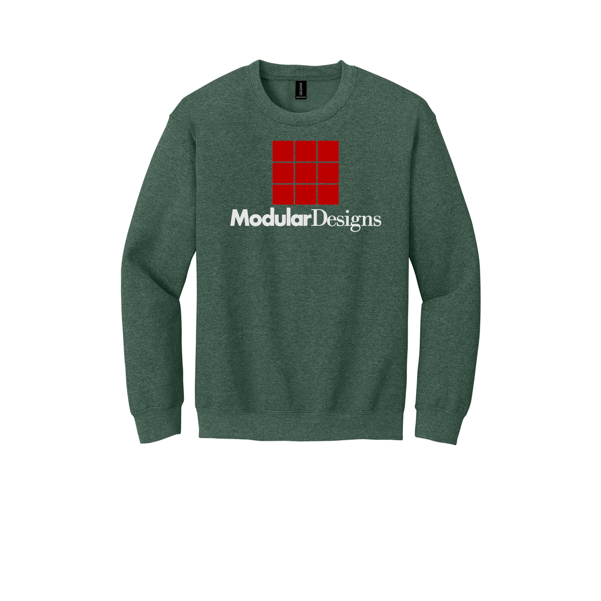 modulardesignsflooring-comfort-crewneck-dtf-front-18000-heathersportdarkgreen-flat-front