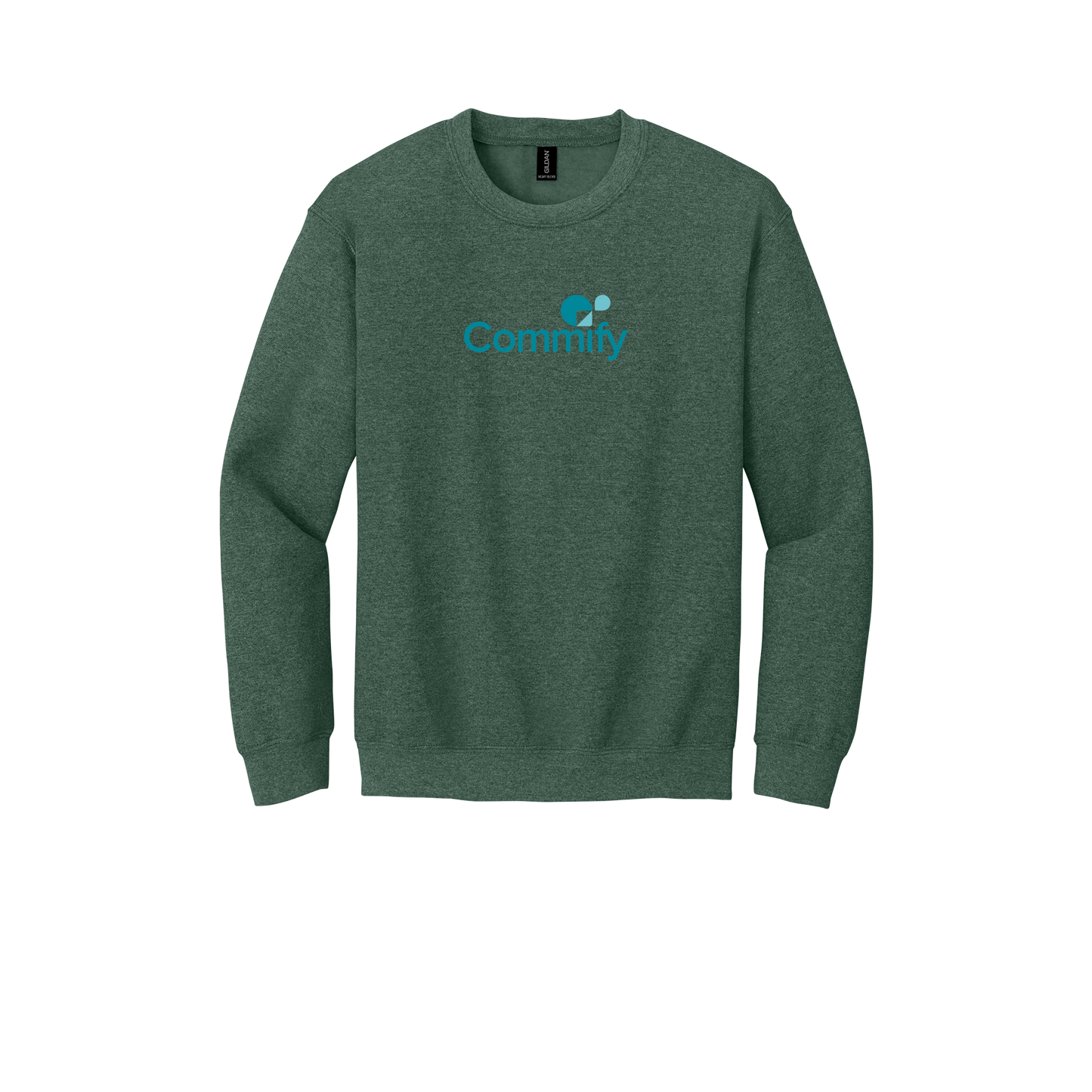 commify-comfort-crewneck-dtf-front-18000-heathersportdarkgreen-flat-front