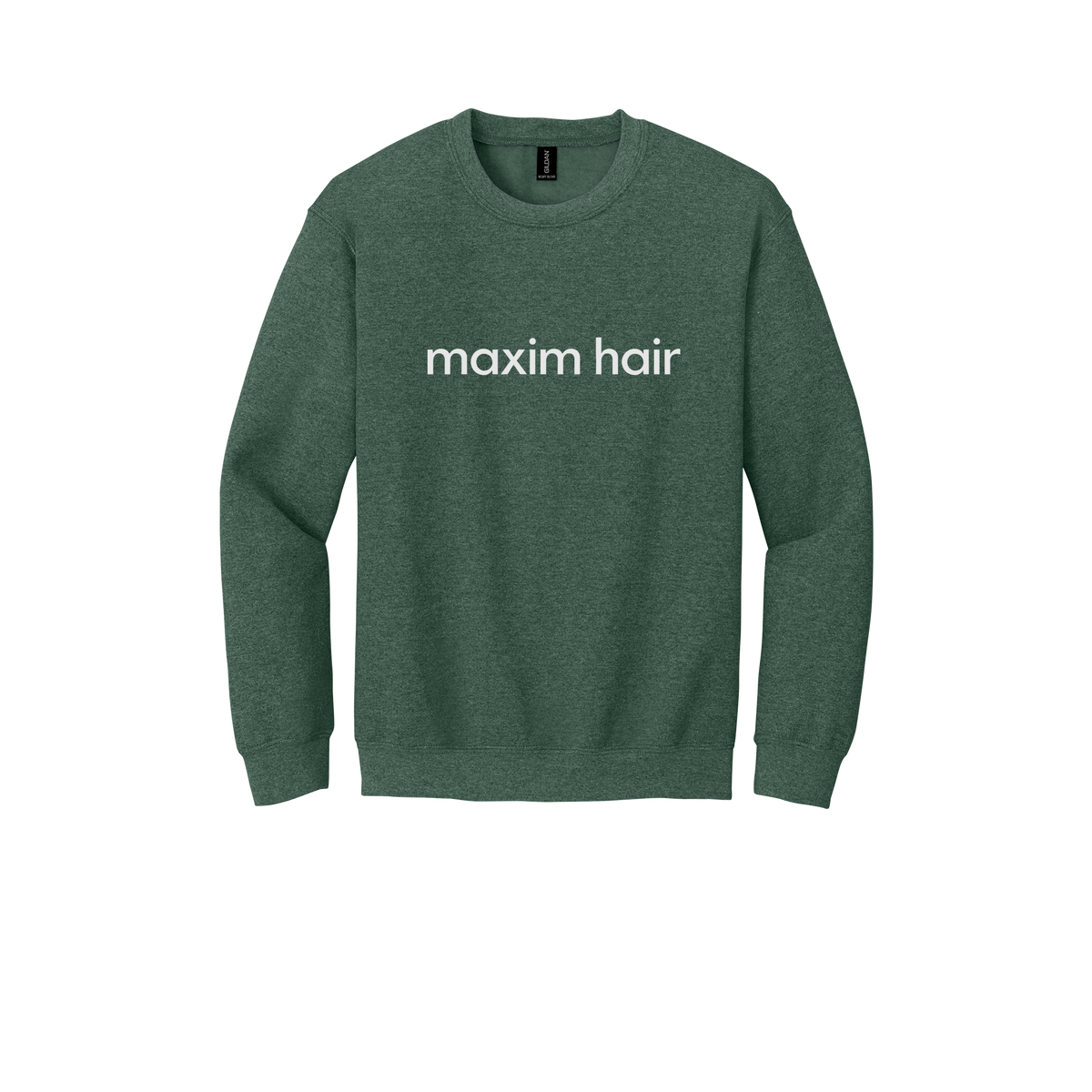 maximhairrestoration-clinic-comfort-crewneck-dtf-front-18000-heathersportdarkgreen-flat-front