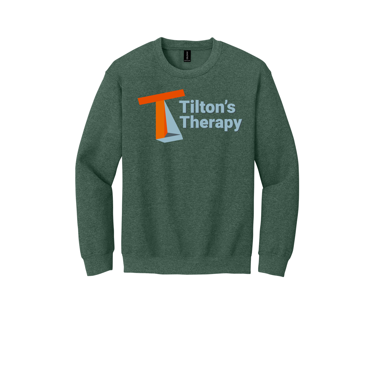 tiltonstherapy-comfort-crewneck-dtf-front-18000-heathersportdarkgreen-flat-front