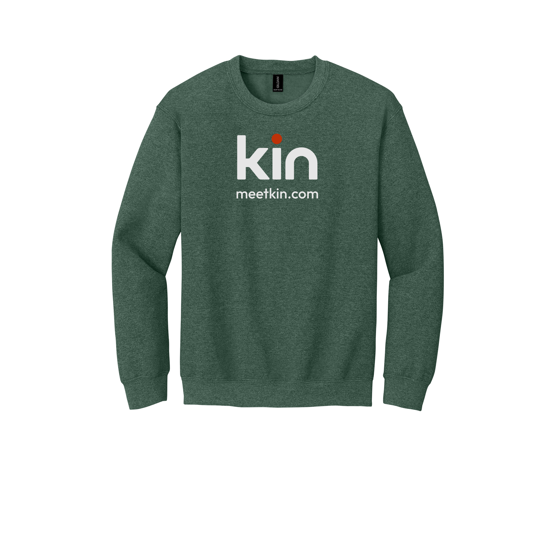 kin-comfort-crewneck-dtf-front-18000-heathersportdarkgreen-flat-front