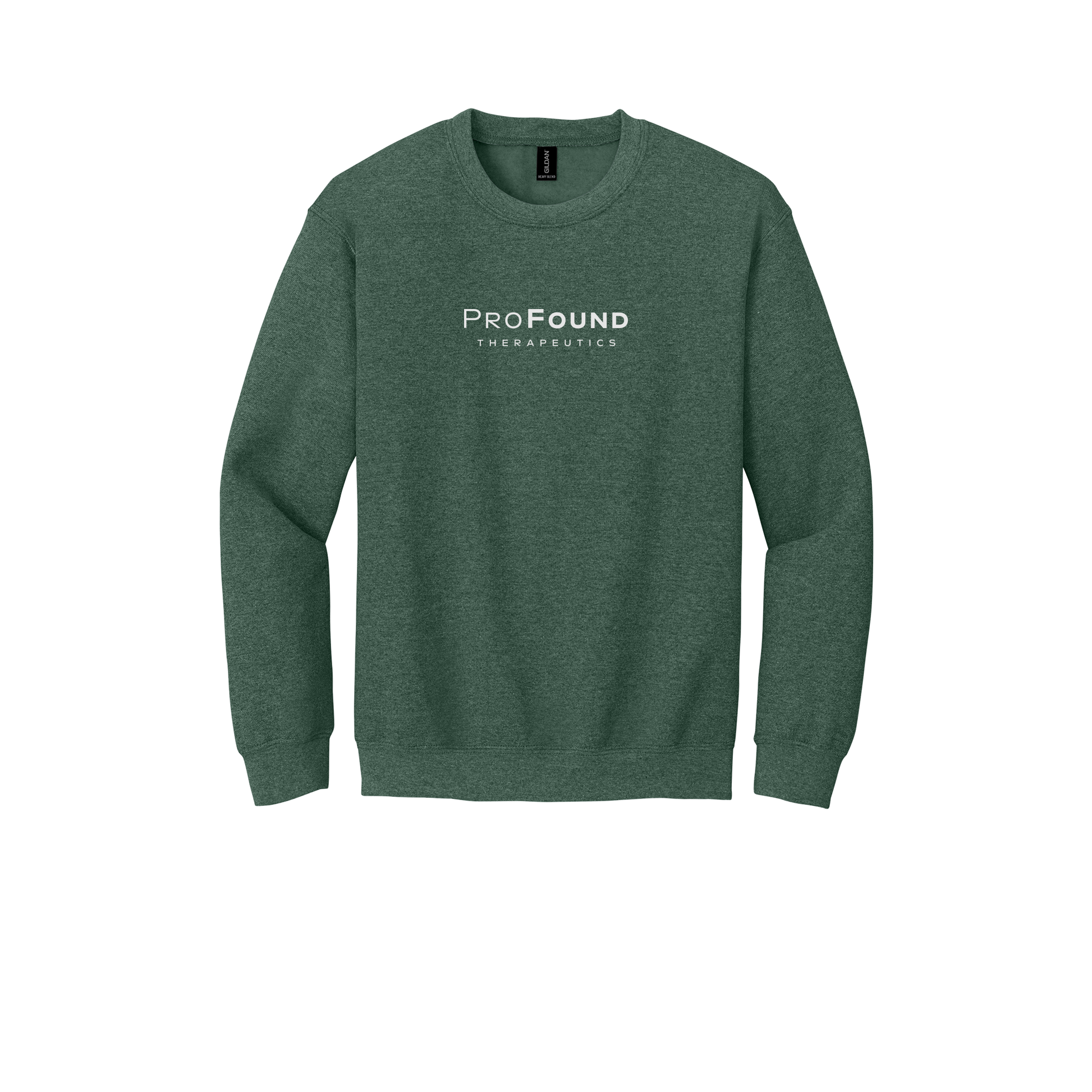 profoundtx-comfort-crewneck-dtf-front-18000-heathersportdarkgreen-flat-front