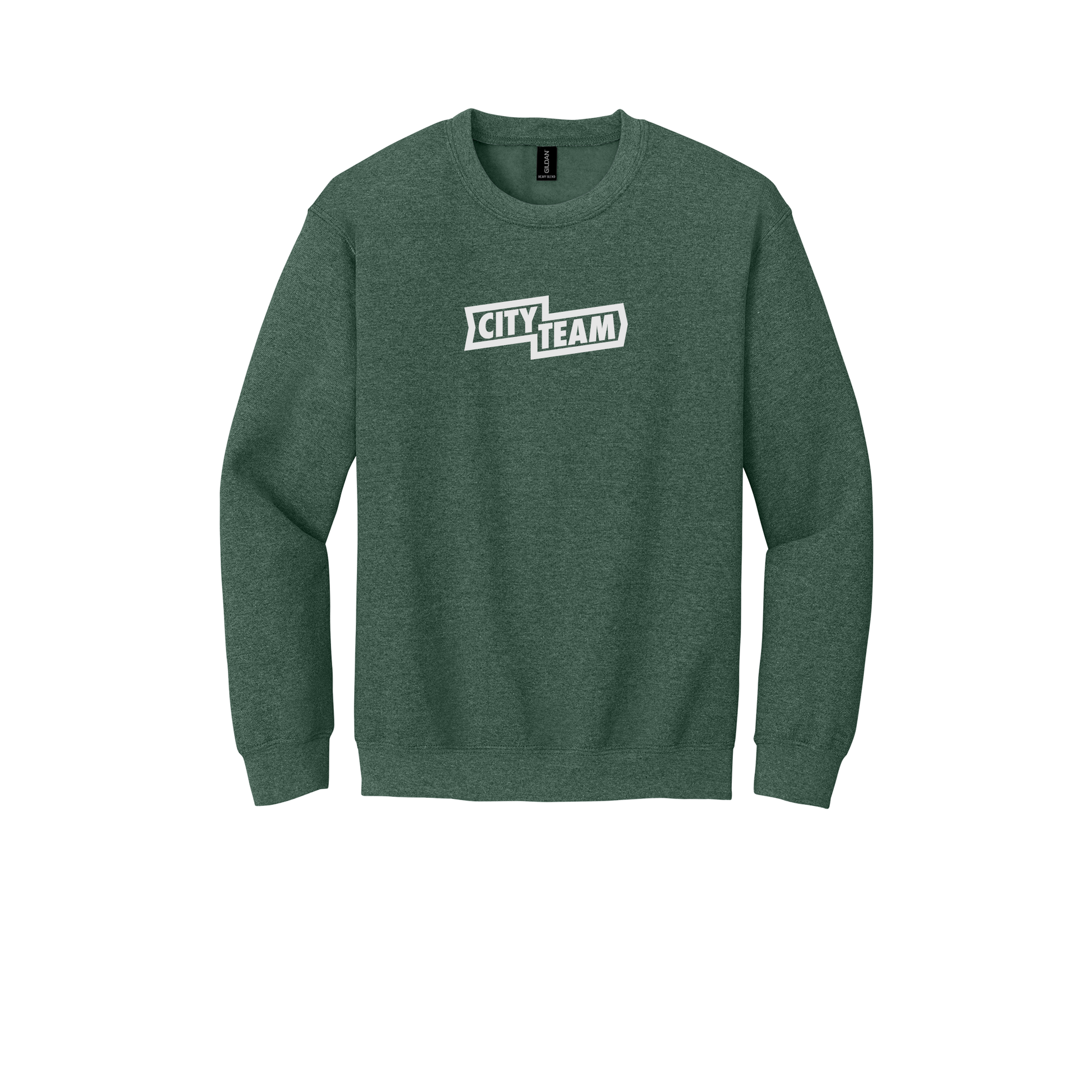 cityteam-comfort-crewneck-dtf-front-18000-heathersportdarkgreen-flat-front