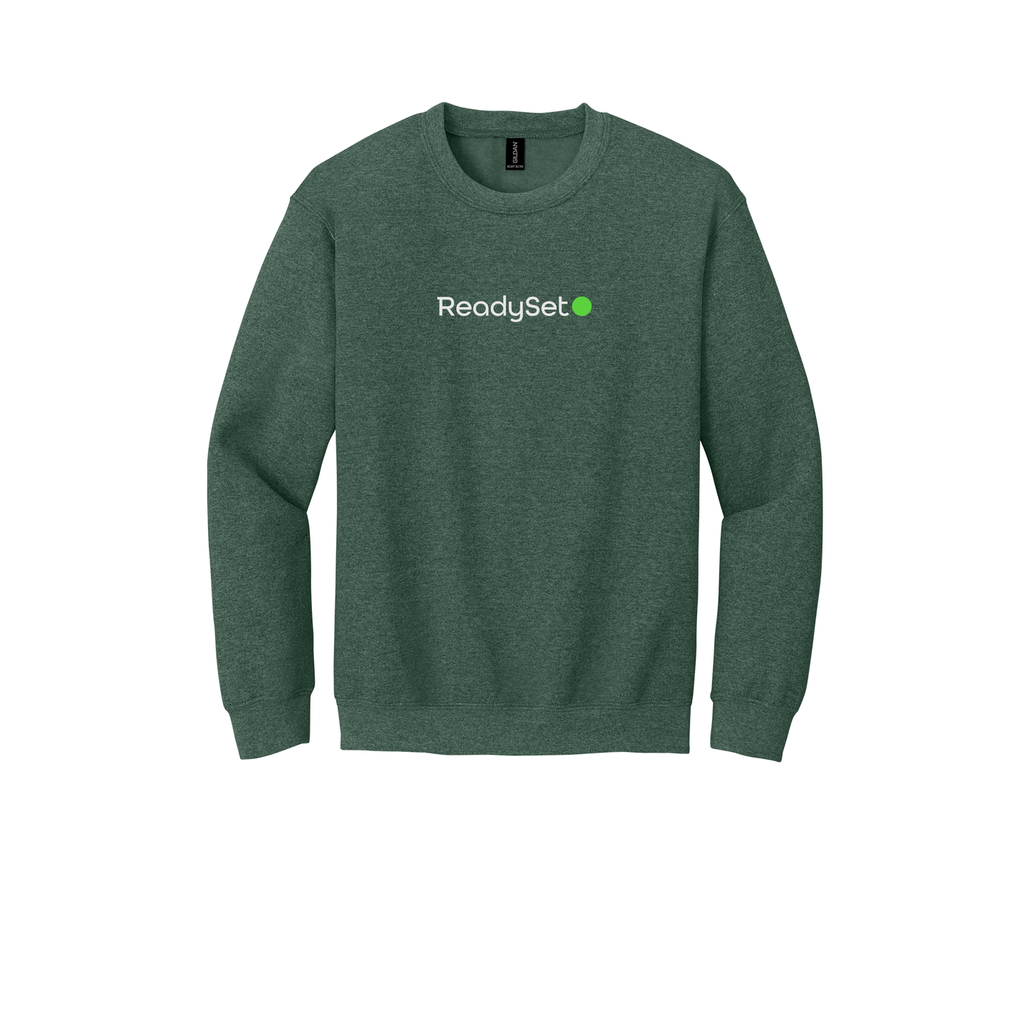 readysetsurgical-clinic-comfort-crewneck-dtf-front-18000-heathersportdarkgreen-flat-front
