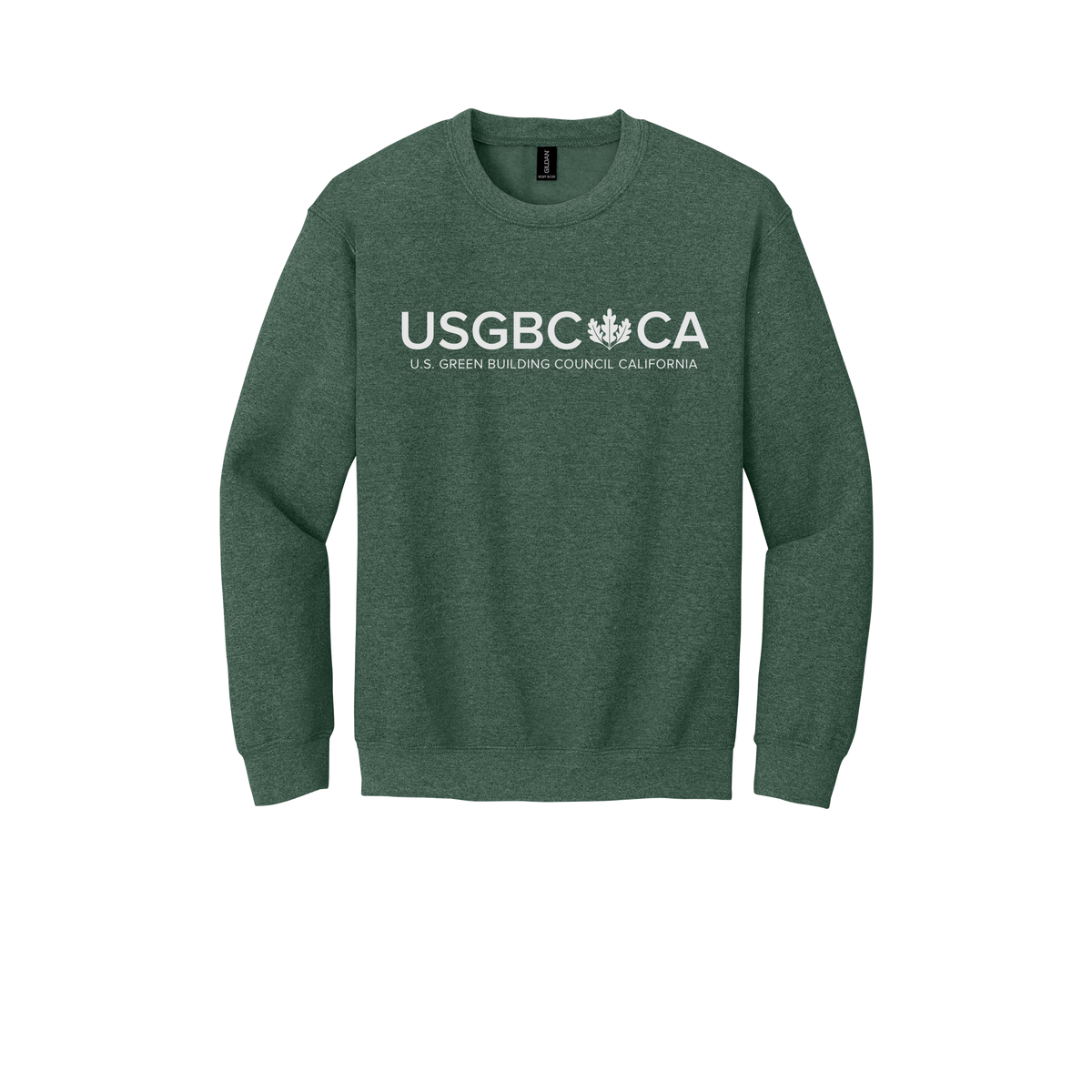 usgbc-ca-comfort-crewneck-dtf-front-18000-heathersportdarkgreen-flat-front