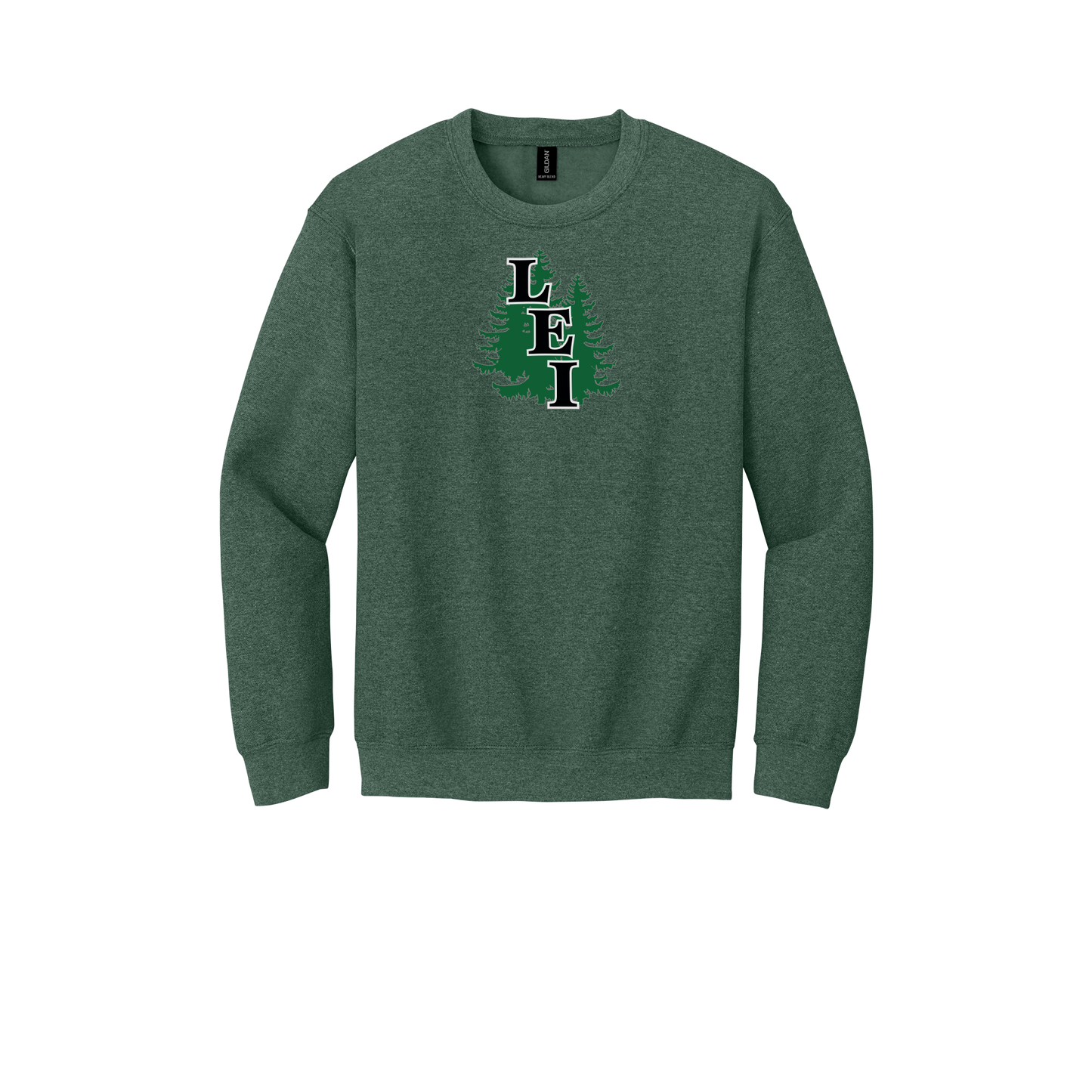 leisite-comfort-crewneck-dtf-front-18000-heathersportdarkgreen-flat-front