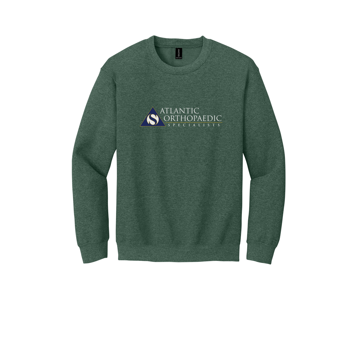 atlanticortho-clinic-comfort-crewneck-dtf-front-18000-heathersportdarkgreen-flat-front