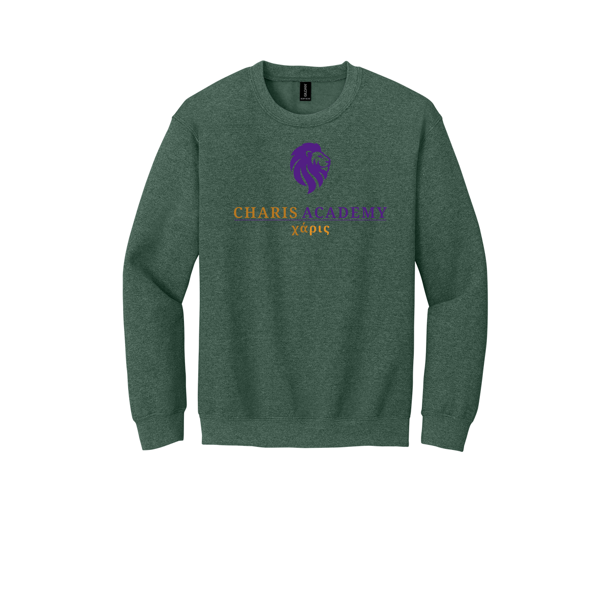 cahazleton-comfort-crewneck-dtf-front-18000-heathersportdarkgreen-flat-front