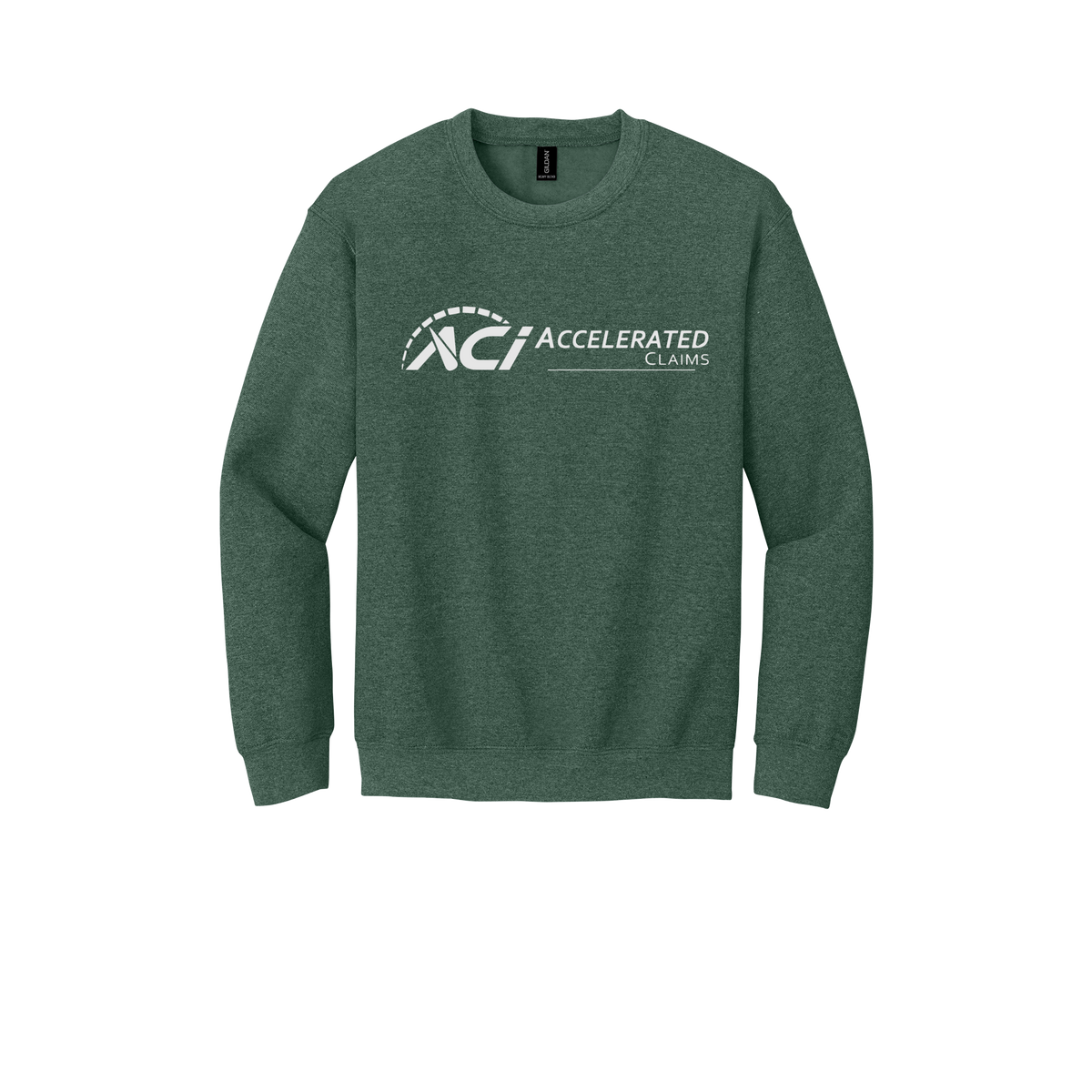 accelclaims-comfort-crewneck-dtf-front-18000-heathersportdarkgreen-flat-front