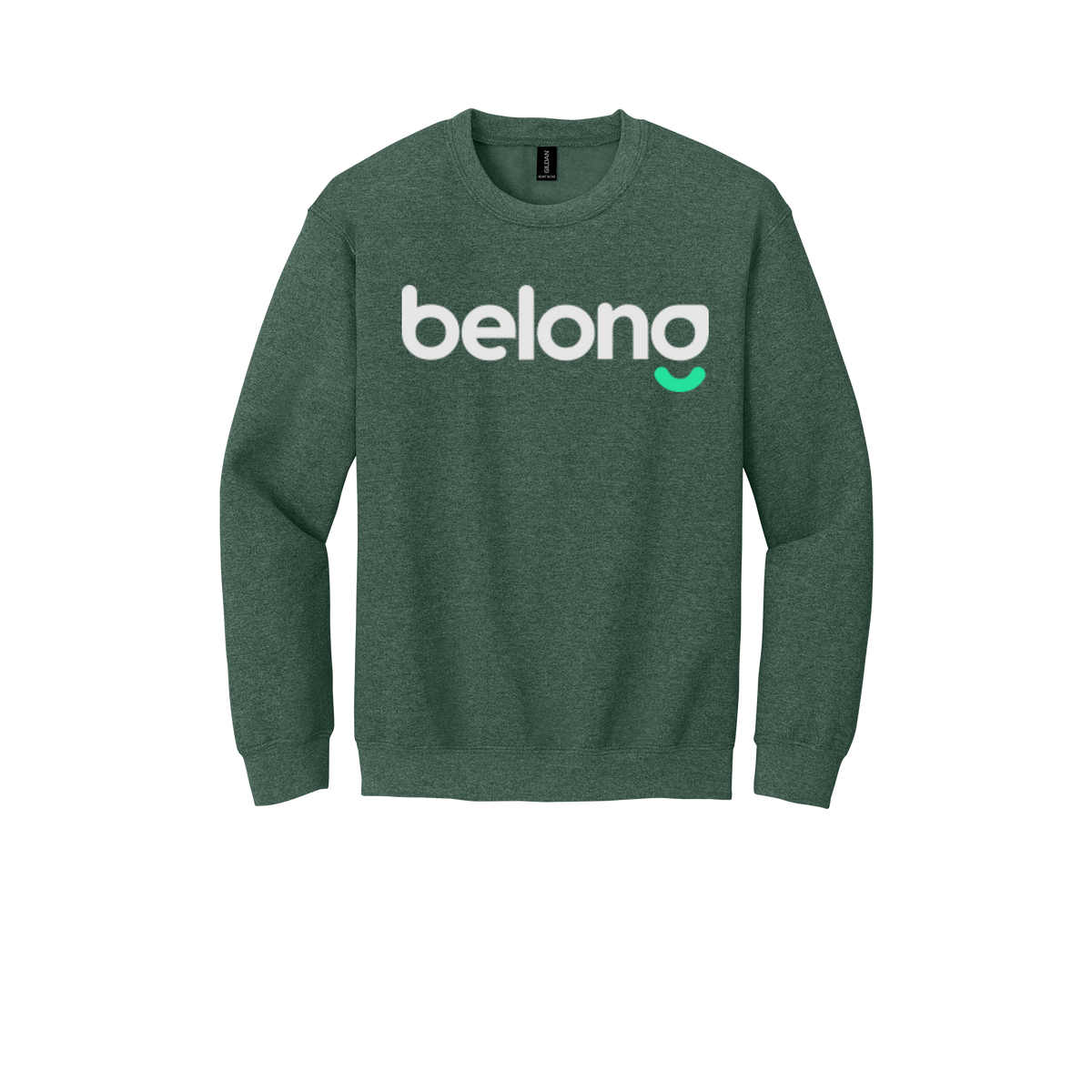 belonghome-comfort-crewneck-dtf-front-18000-heathersportdarkgreen-flat-front