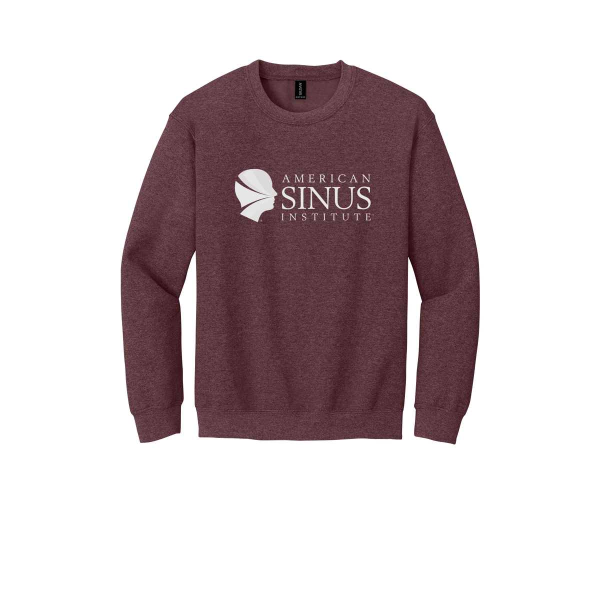 americansinus-clinic-comfort-crewneck-dtf-front-18000-heathersportdarkmaroon-flat-front