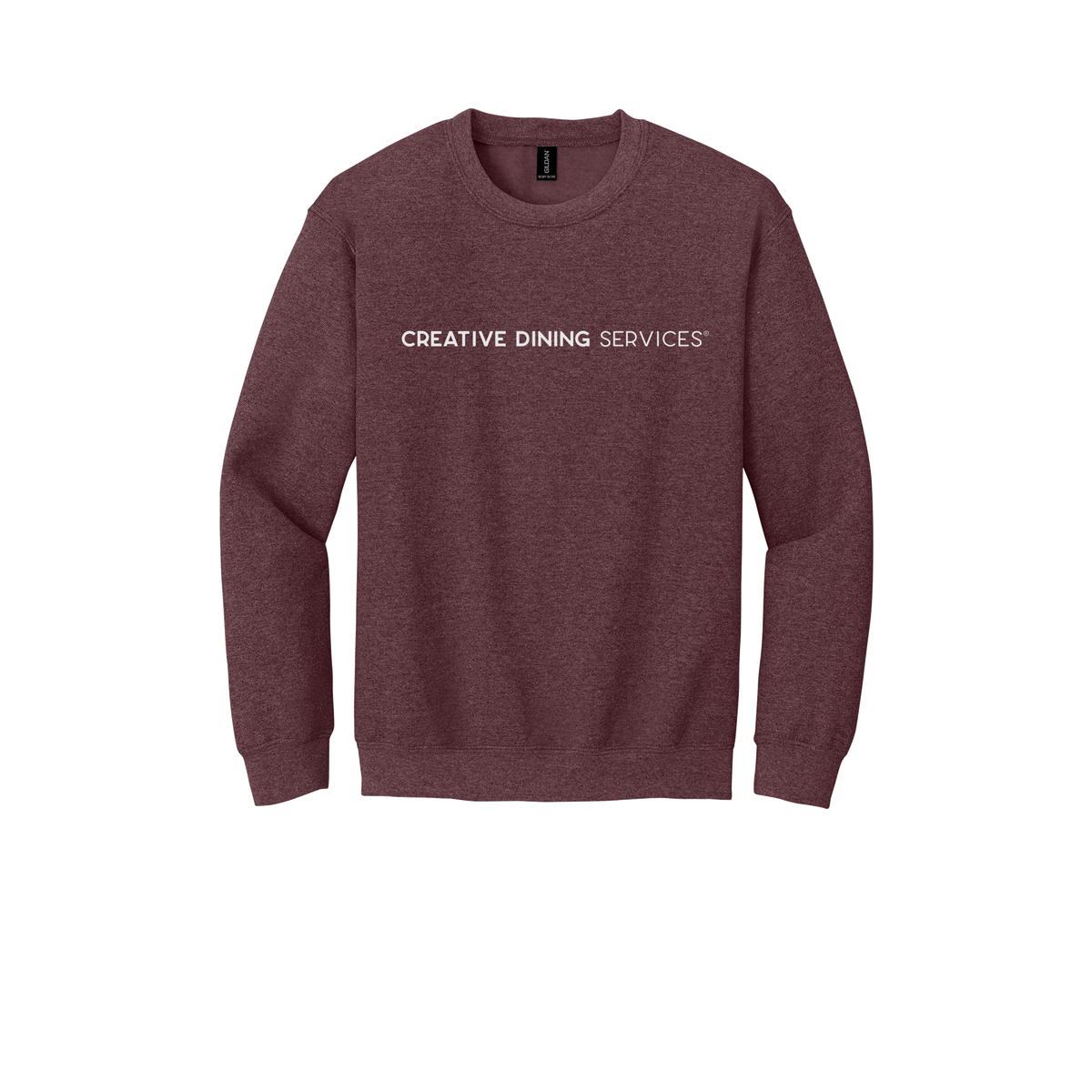creativedining-comfort-crewneck-dtf-front-18000-heathersportdarkmaroon-flat-front