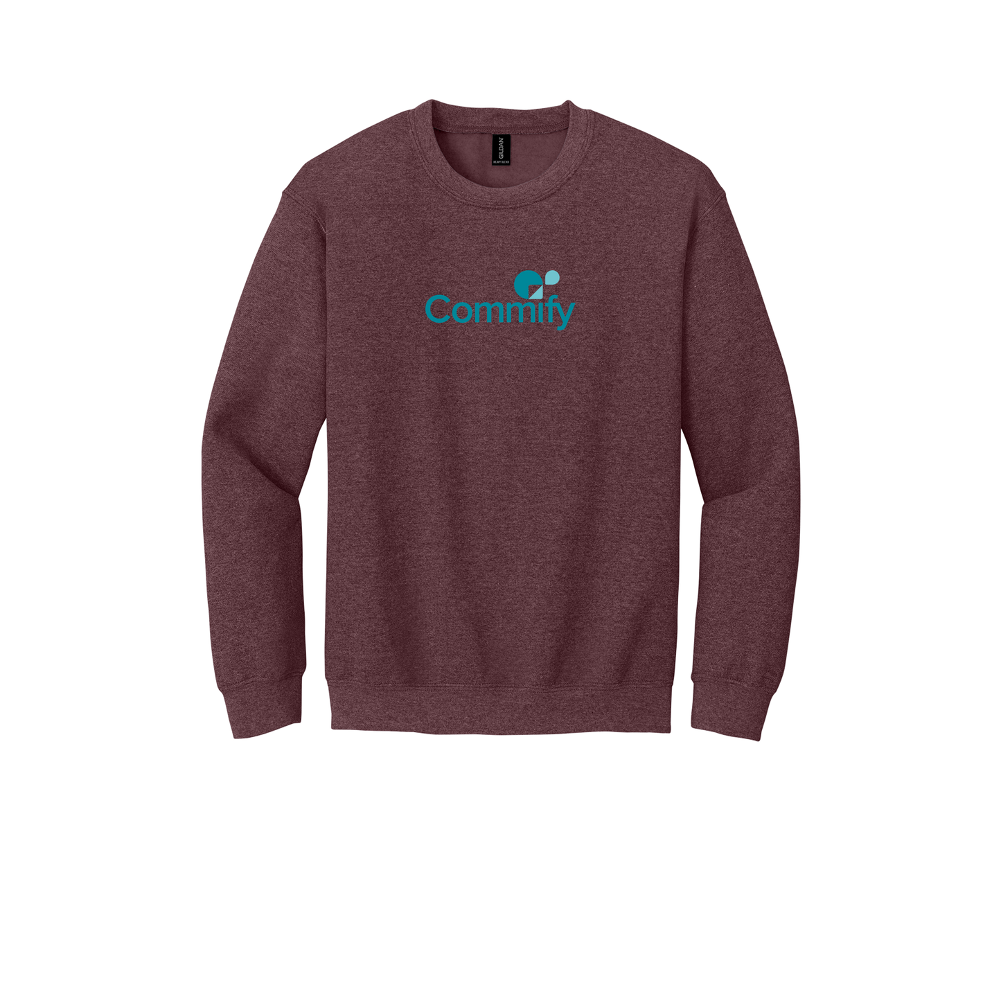 commify-comfort-crewneck-dtf-front-18000-heathersportdarkmaroon-flat-front
