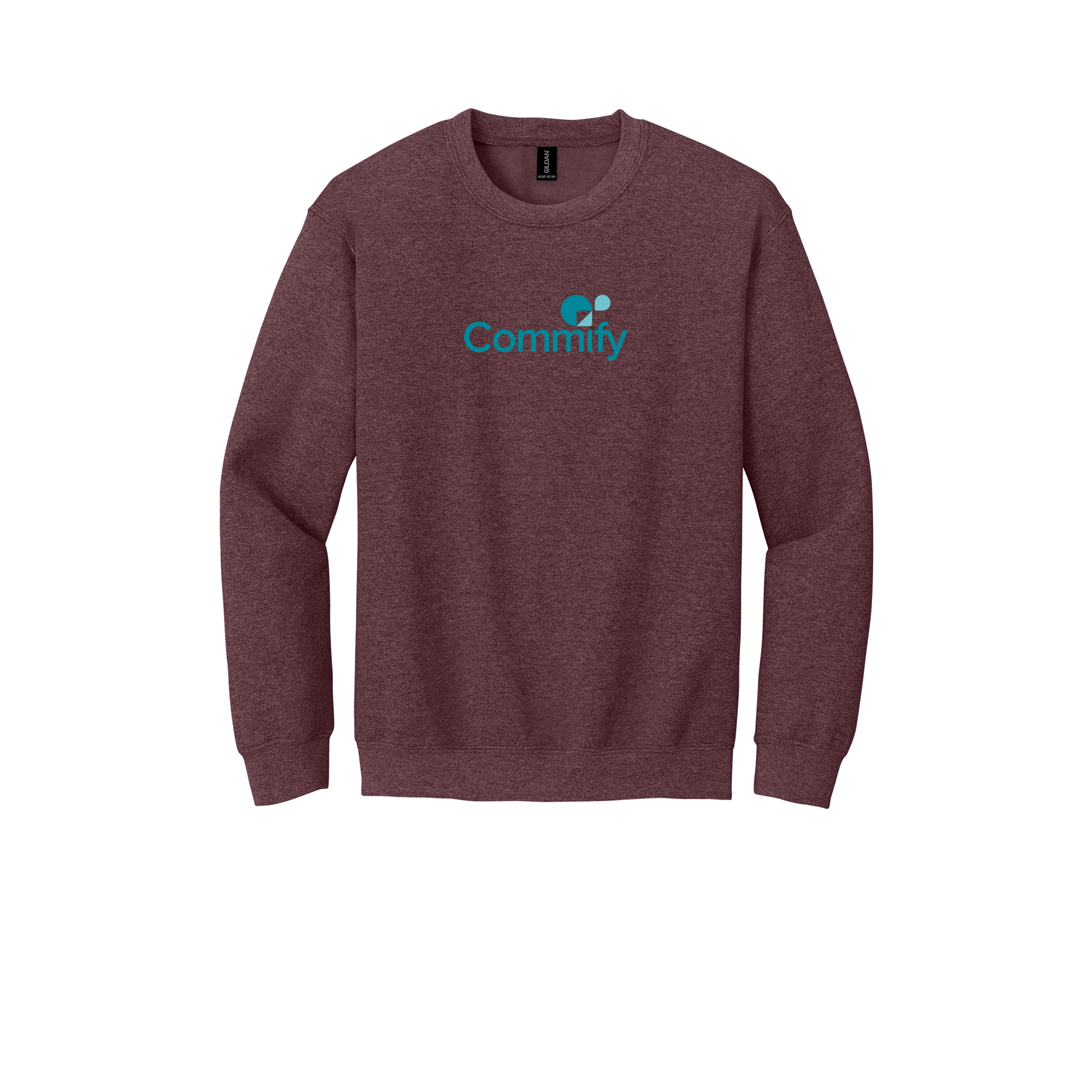 commify-comfort-crewneck-dtf-front-18000-heathersportdarkmaroon-flat-front