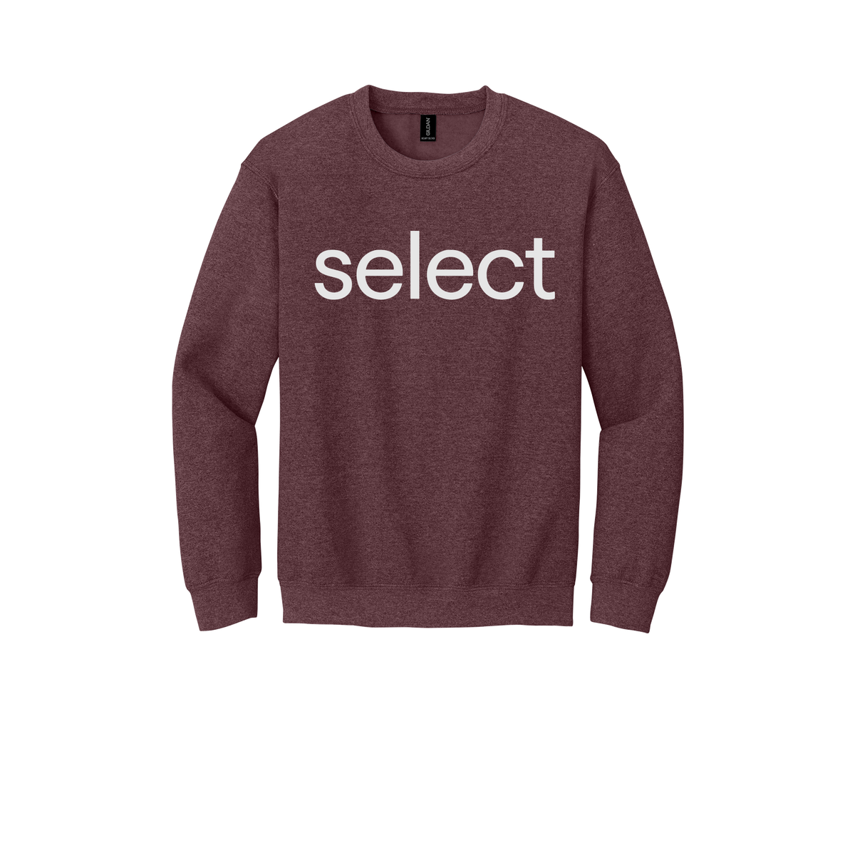meetselect-comfort-crewneck-dtf-front-18000-heathersportdarkmaroon-flat-front