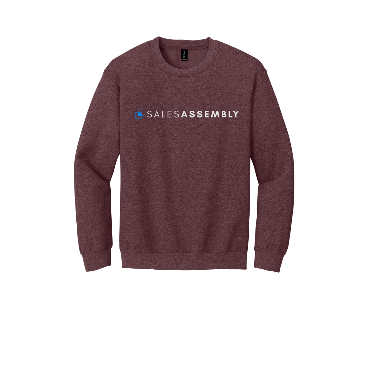 salesassembly-comfort-crewneck-dtf-front-18000-heathersportdarkmaroon-flat-front