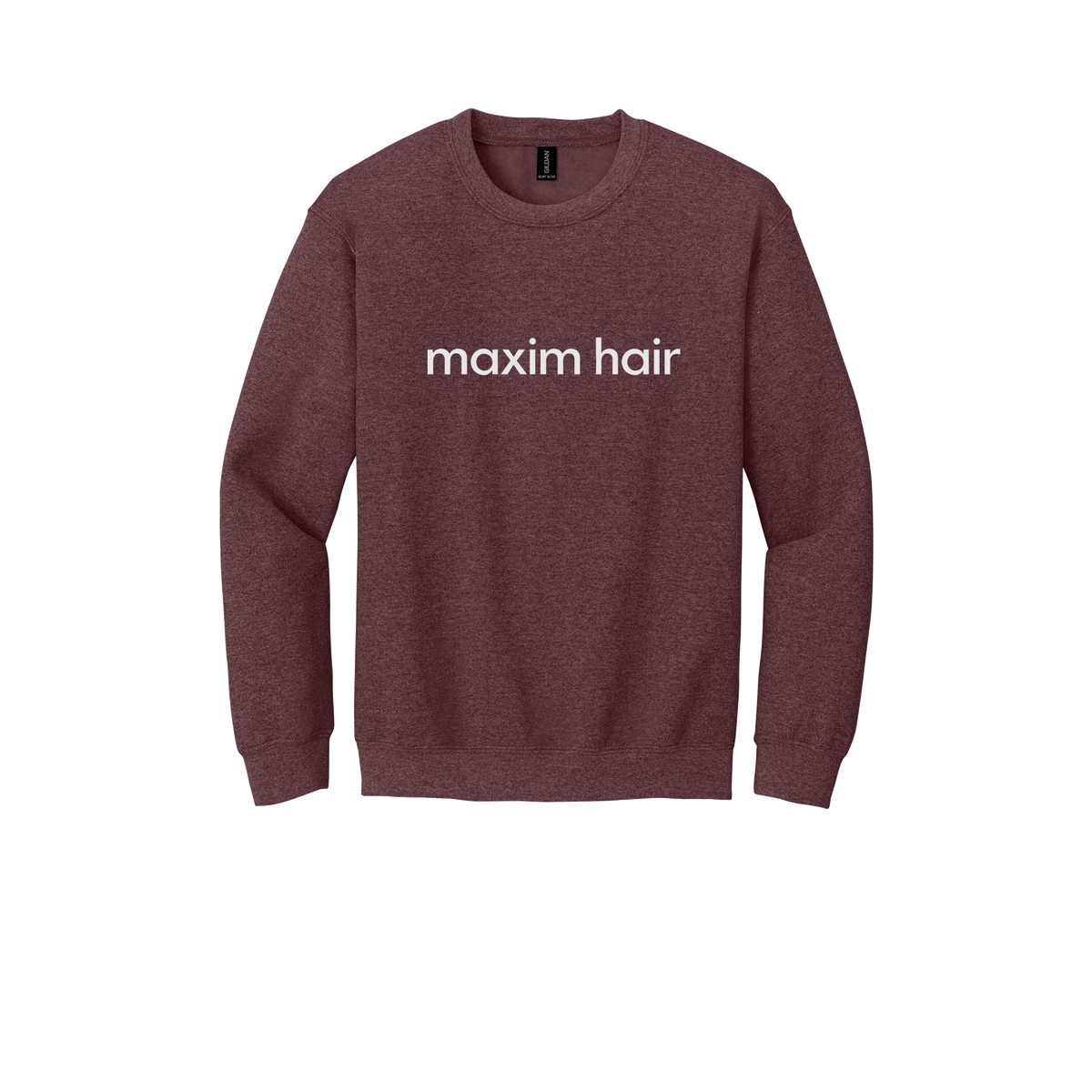 maximhairrestoration-clinic-comfort-crewneck-dtf-front-18000-heathersportdarkmaroon-flat-front