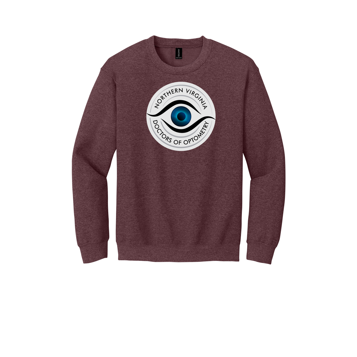 novaeyedocs-clinic-comfort-crewneck-dtf-front-18000-heathersportdarkmaroon-flat-front